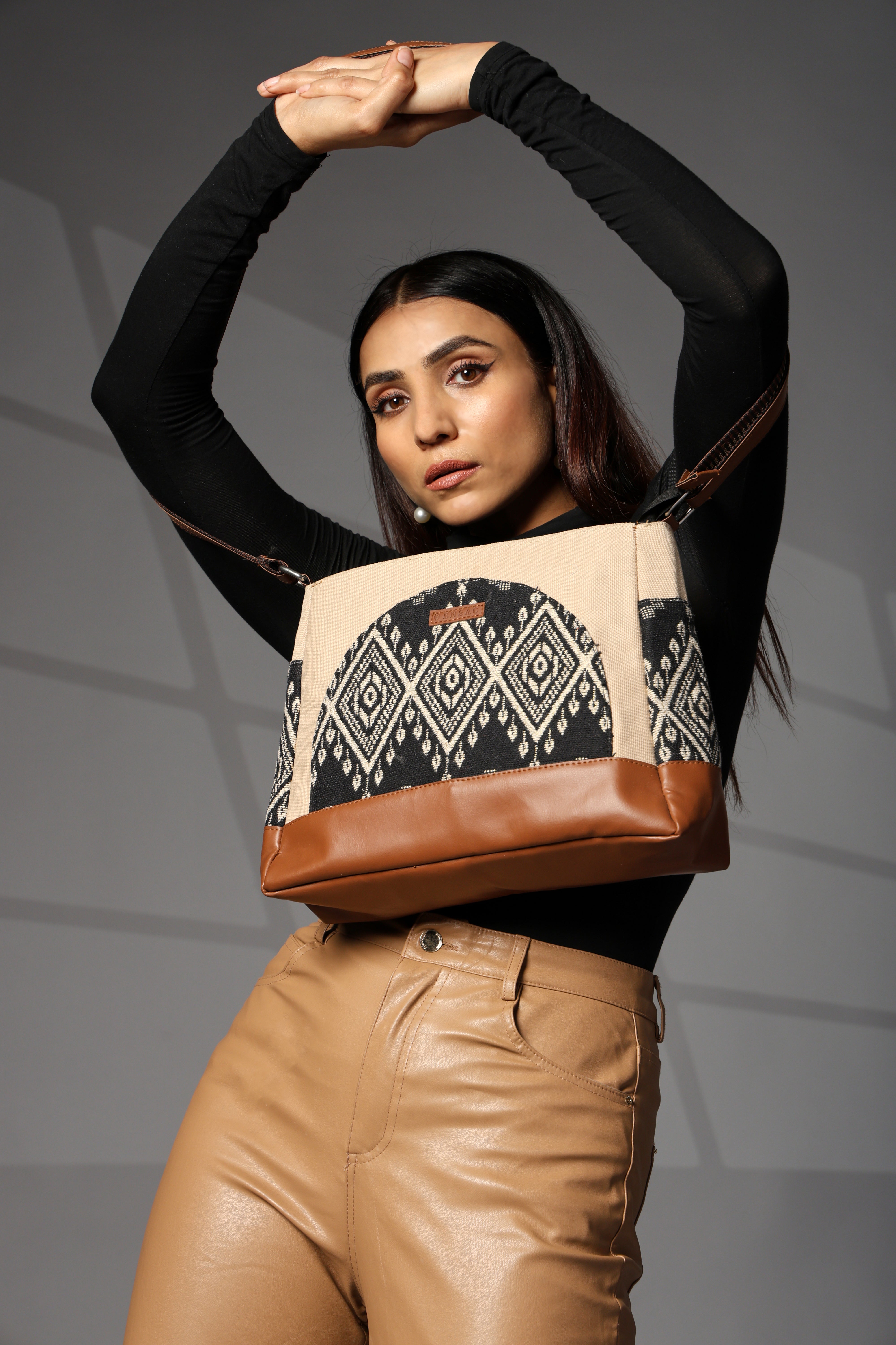 Brown Sling Bag Women's Premium Cotton