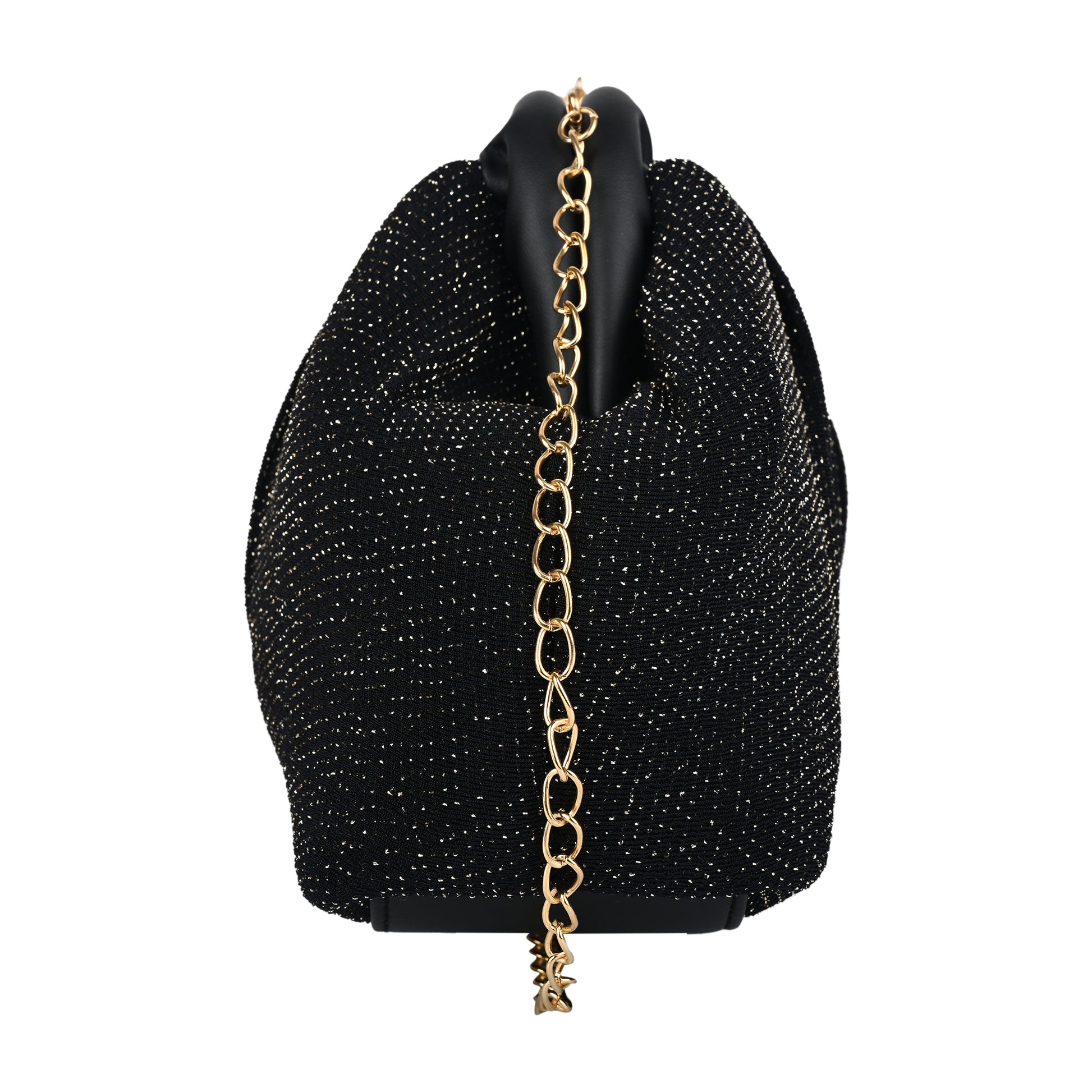 ENSAC Women's Pleated Clutch Bag | Handbag in Textured Synthetic Fabric – Stylish Party Purse