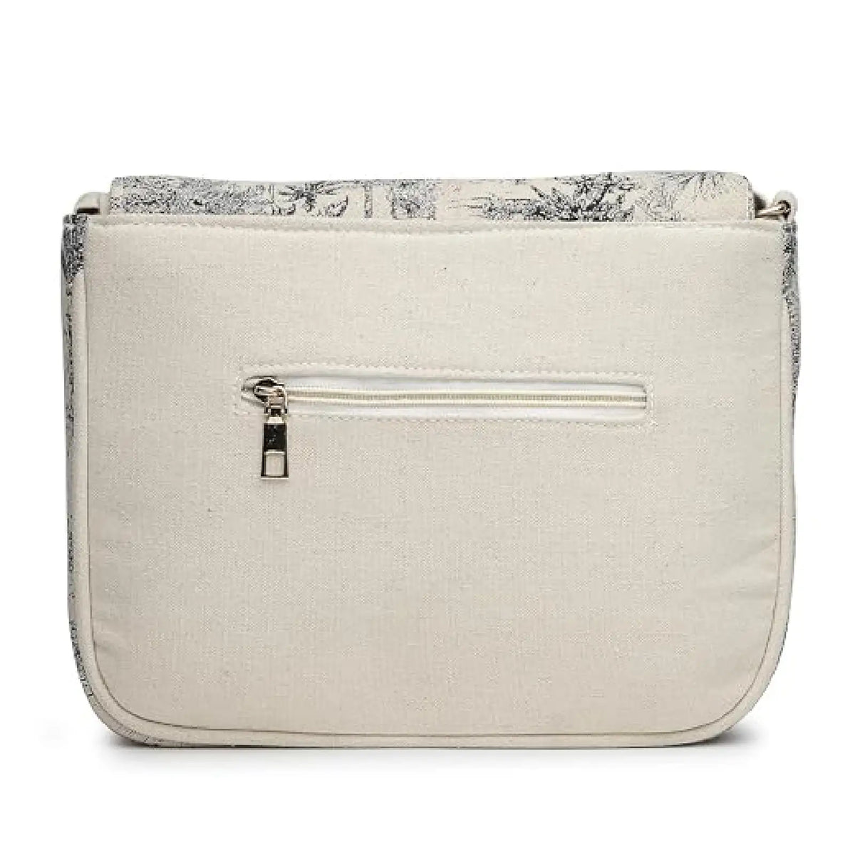 ENSAC Flap Sling Bag – Printed Canvas Crossbody Bag for Women