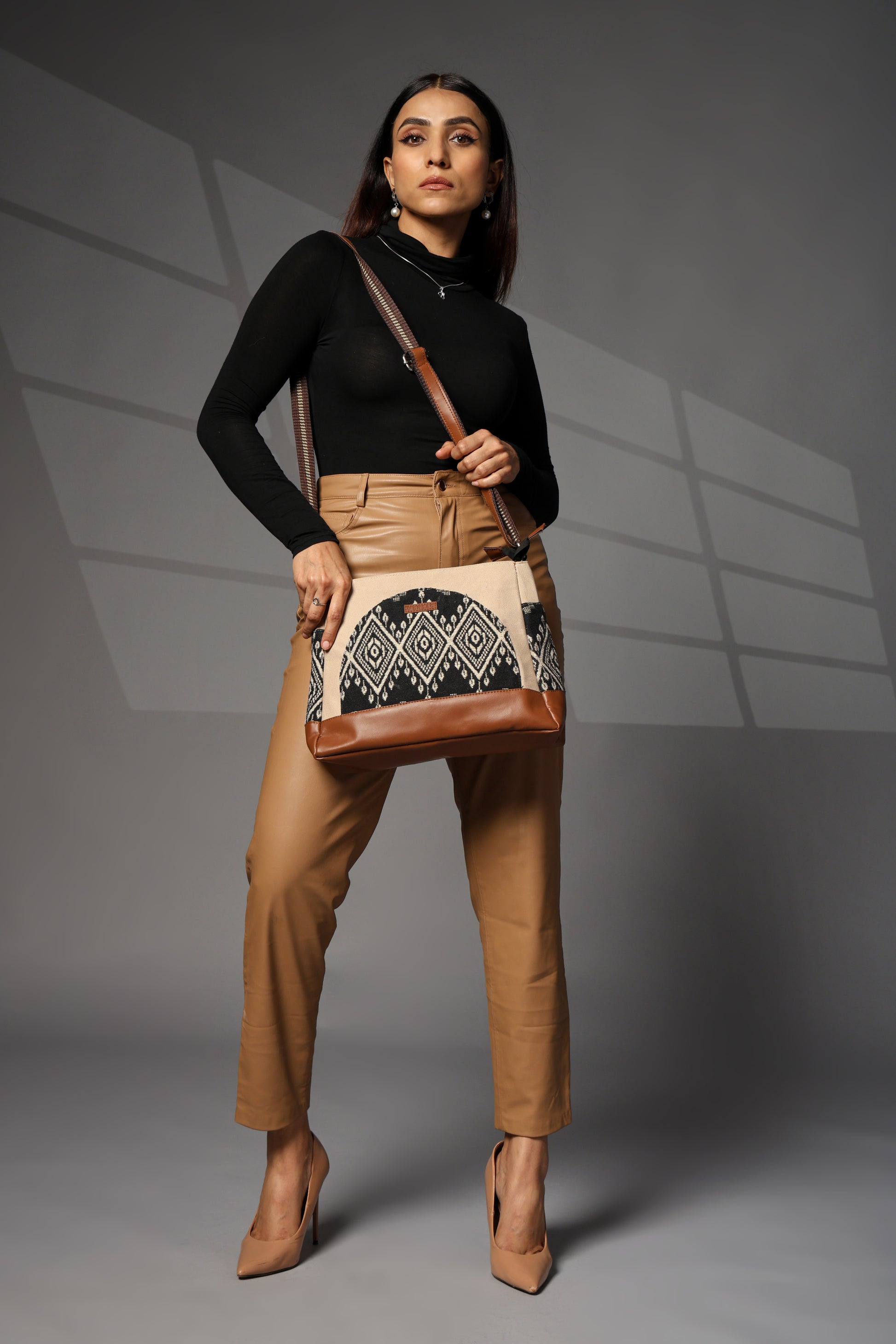 Brown Sling Bag Women's Premium Cotton