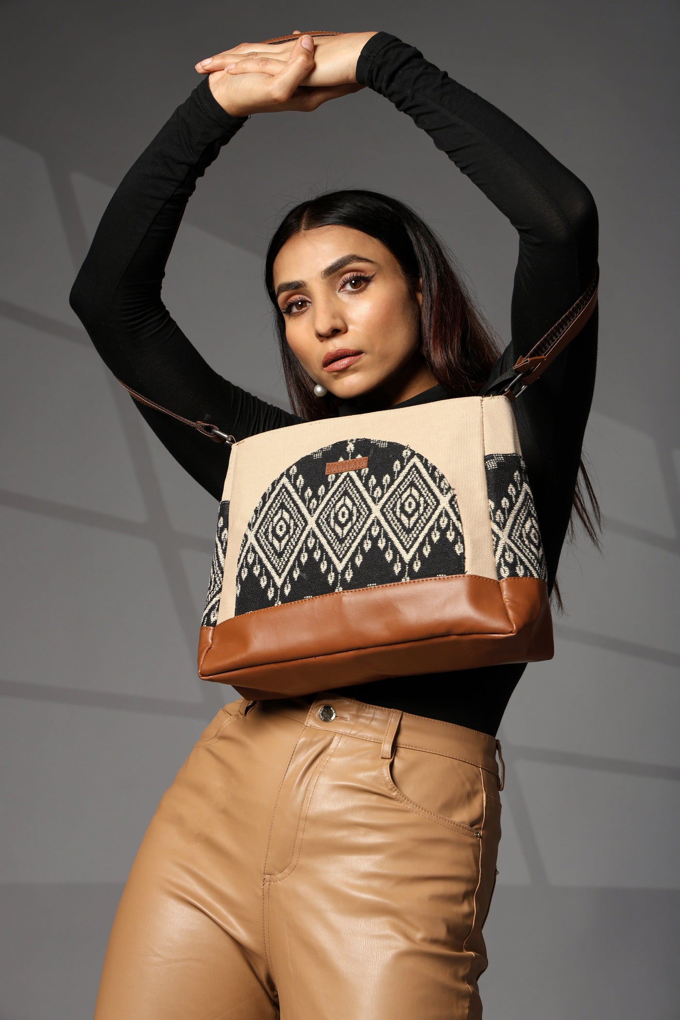Brown Sling Bag Women's Premium Cotton