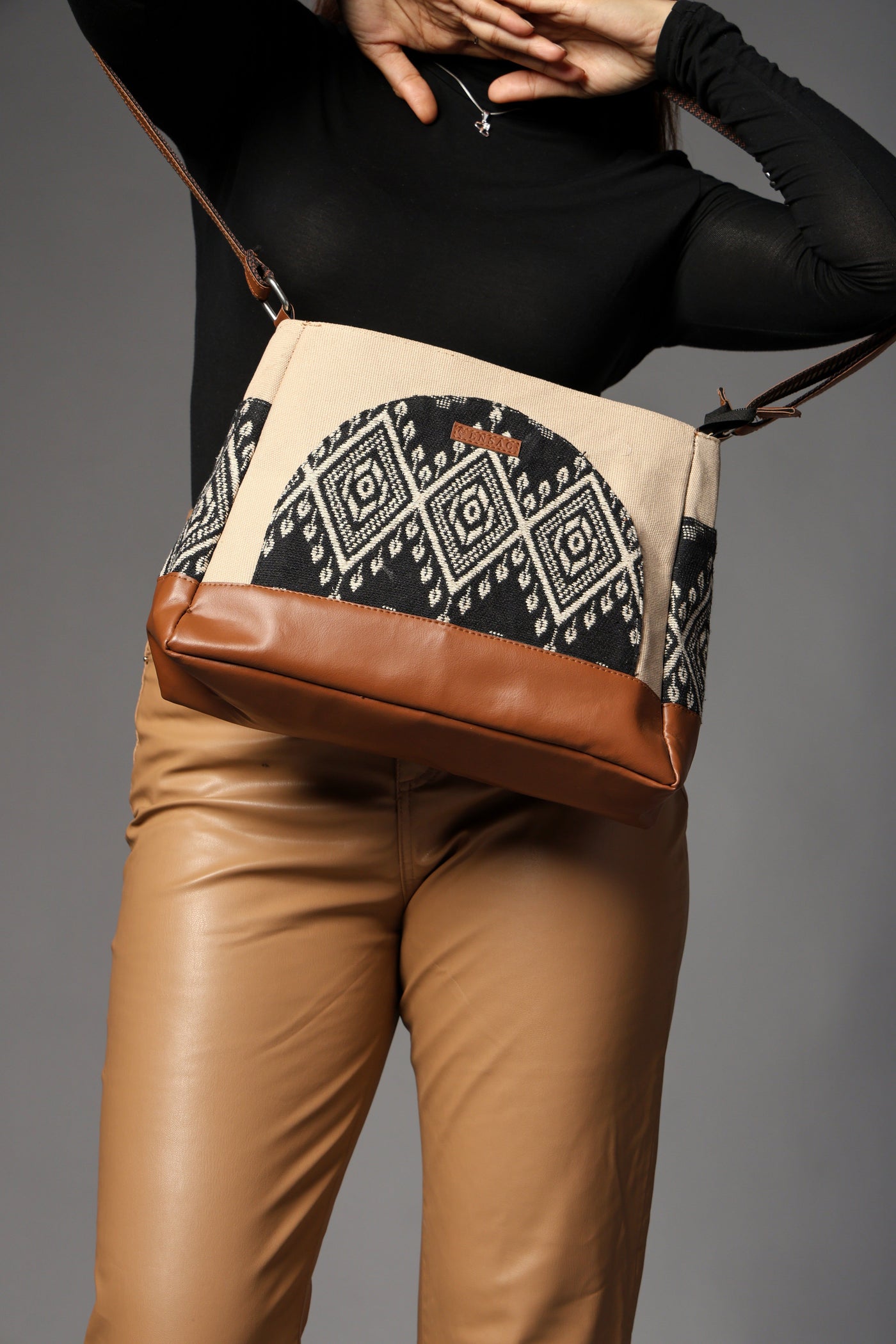 Brown Sling Bag Women's Premium Cotton