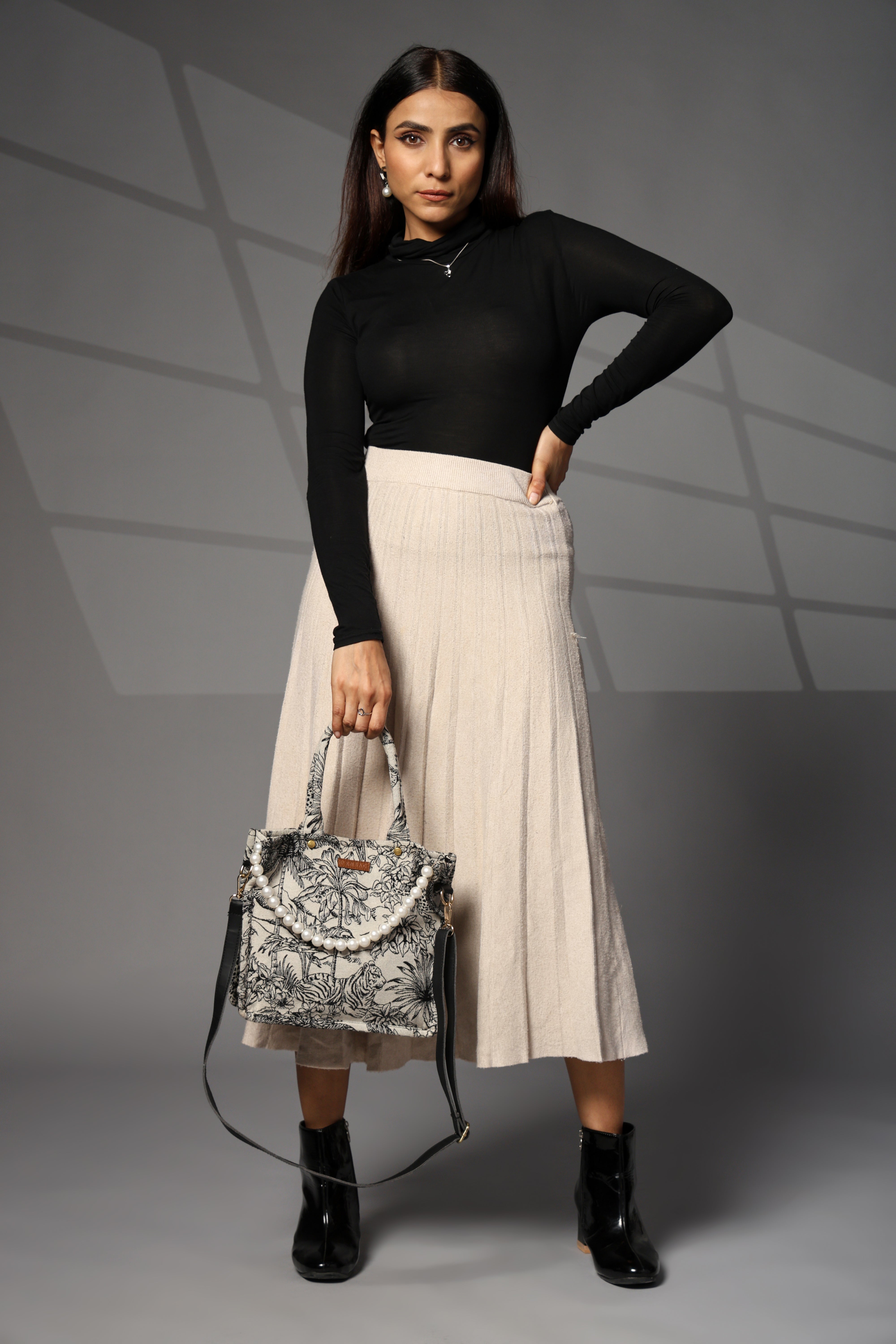 Grey Sling Bag Women's Premium Cotton
