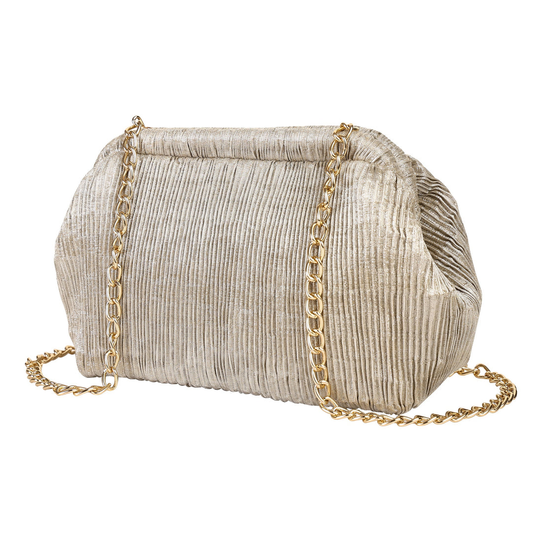 Elegant Textured Chain Clutch Bag for Women – Party & Evening Sling Purse ensacworld