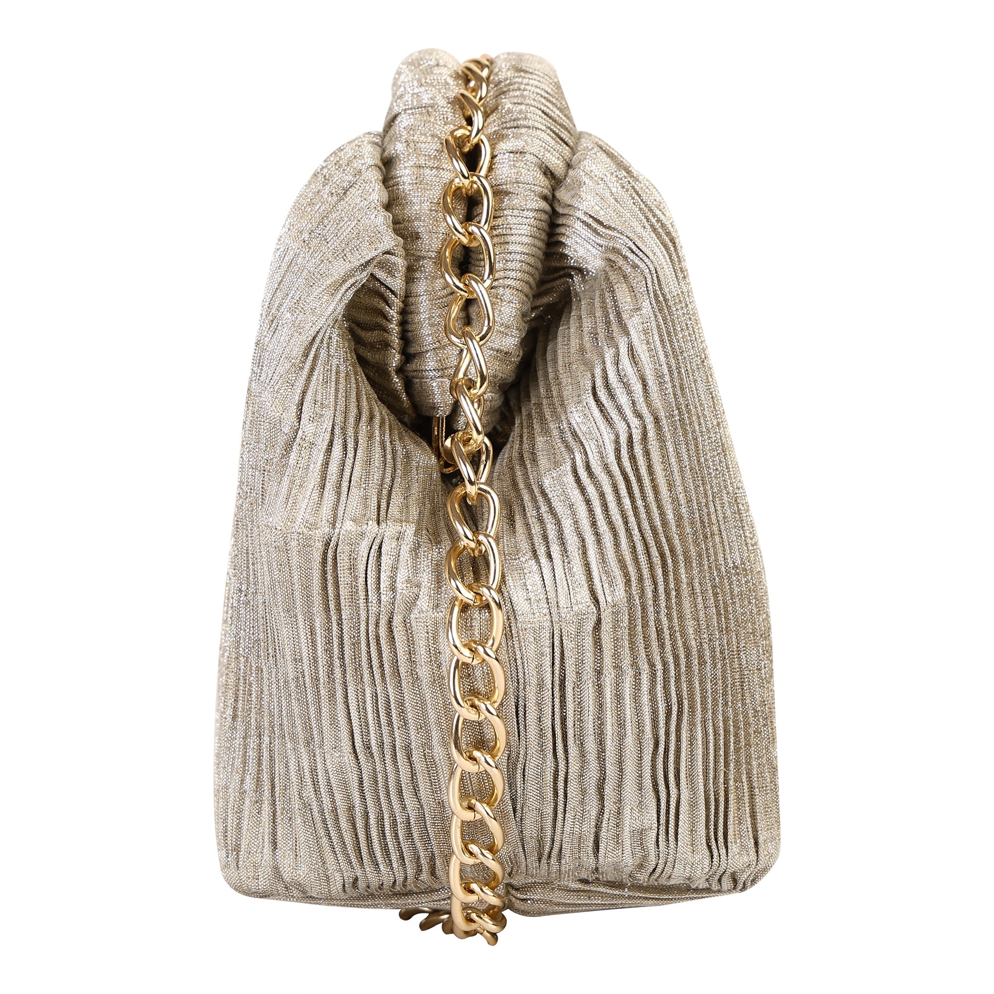 Elegant Textured Chain Clutch Bag for Women – Party & Evening Sling Purse ensacworld