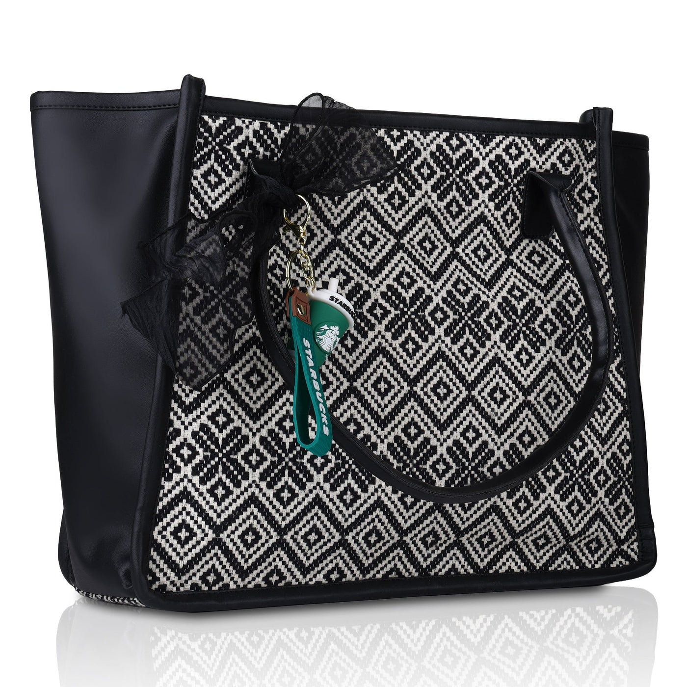 Women's Printed Tote Bag | Large Shoulder Handbag for Work, Travel & Everyday Use ensacworld