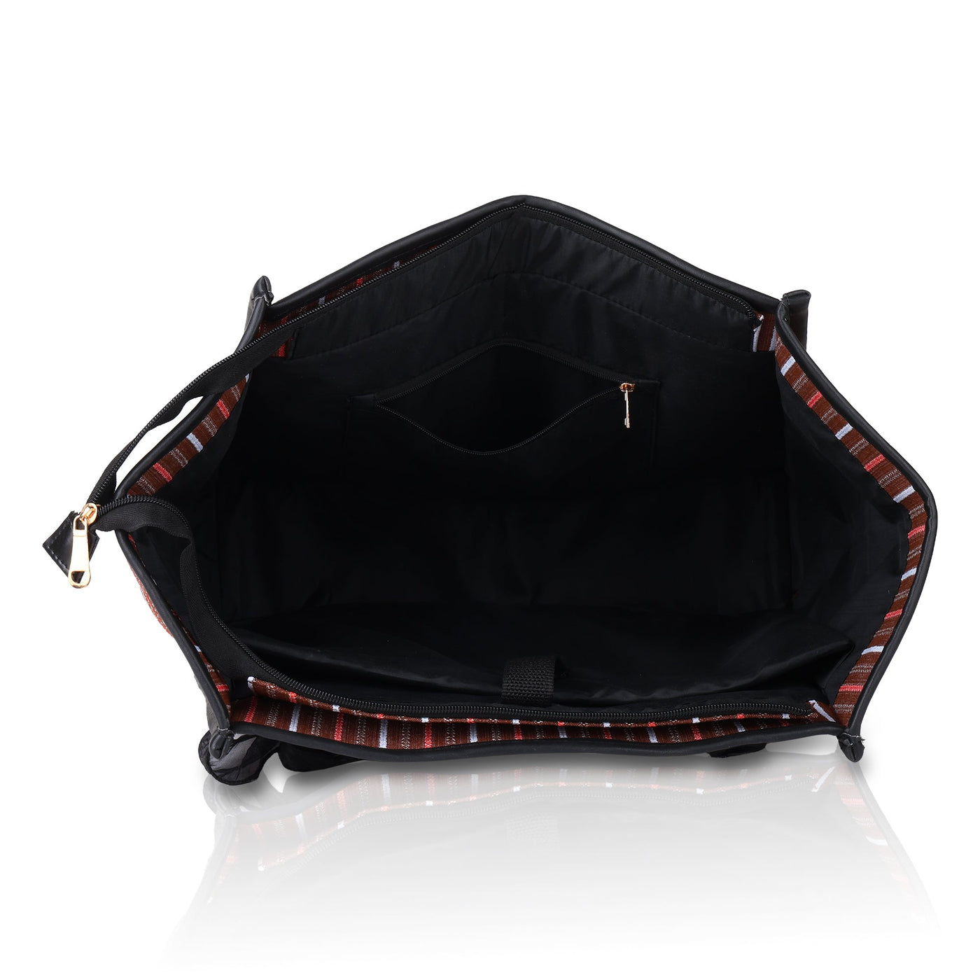 Women's Striped Tote Bag | Large Everyday Shoulder Handbag for Work, Travel & Shopping ensacworld