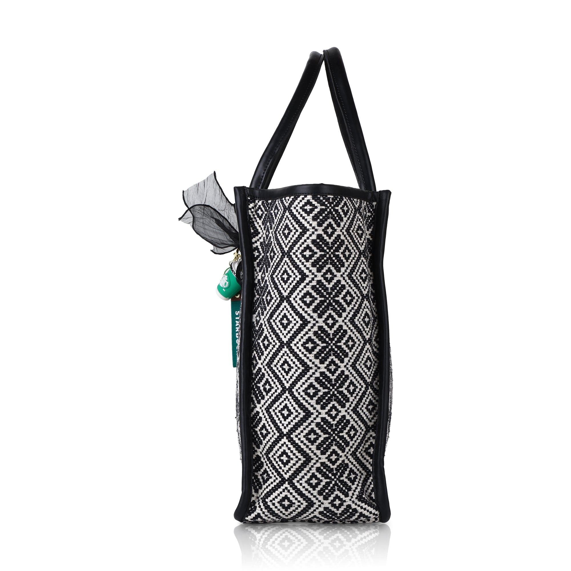 Women's Striped Tote Bag | Large Everyday Shoulder Handbag for Work, Travel & Shopping ensacworld