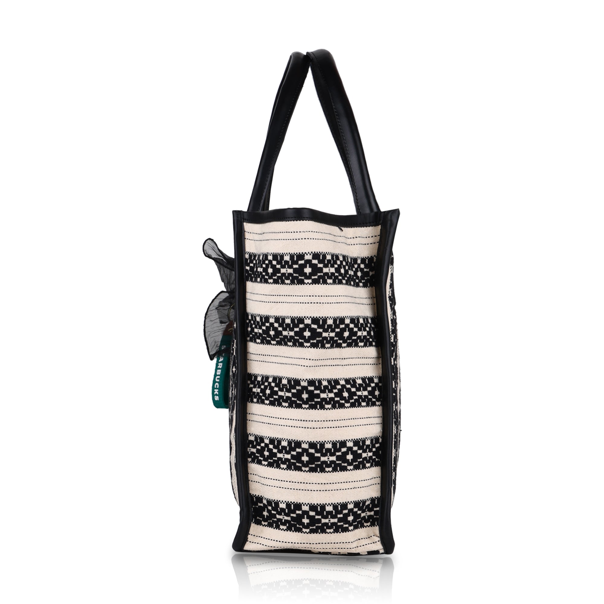 Women's Striped Tote Bag | Large Everyday Shoulder Handbag for Work, Travel & Shopping ensacworld