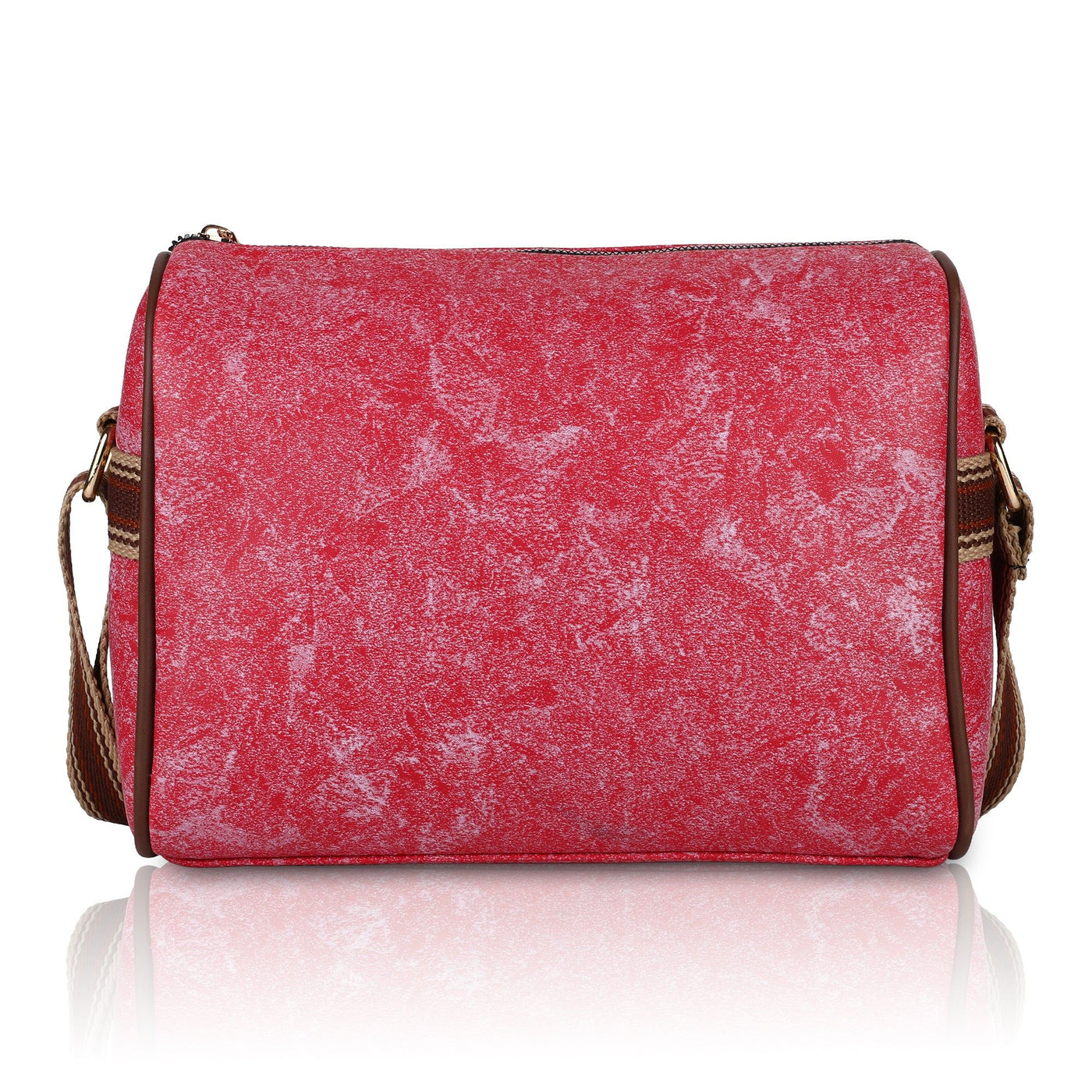 ENSAC Women's Textured Barrel Sling Bag | Compact Crossbody Purse with Adjustable Strap | Everyday Casual Shoulder Bag ensacworld