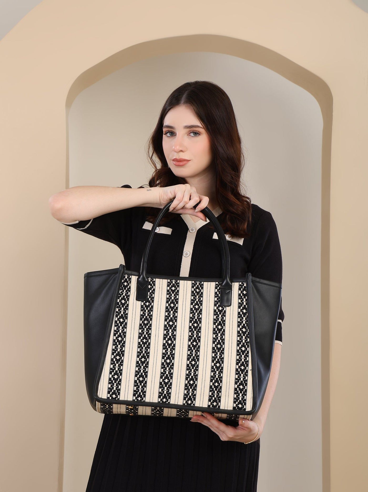 Women's Printed Tote Bag | Large Shoulder Handbag for Work, Travel & Everyday Use ensacworld