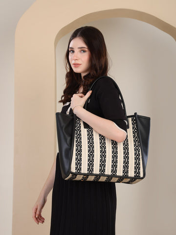 Women's Printed Tote Bag | Large Shoulder Handbag for Work, Travel & Everyday Use ensacworld