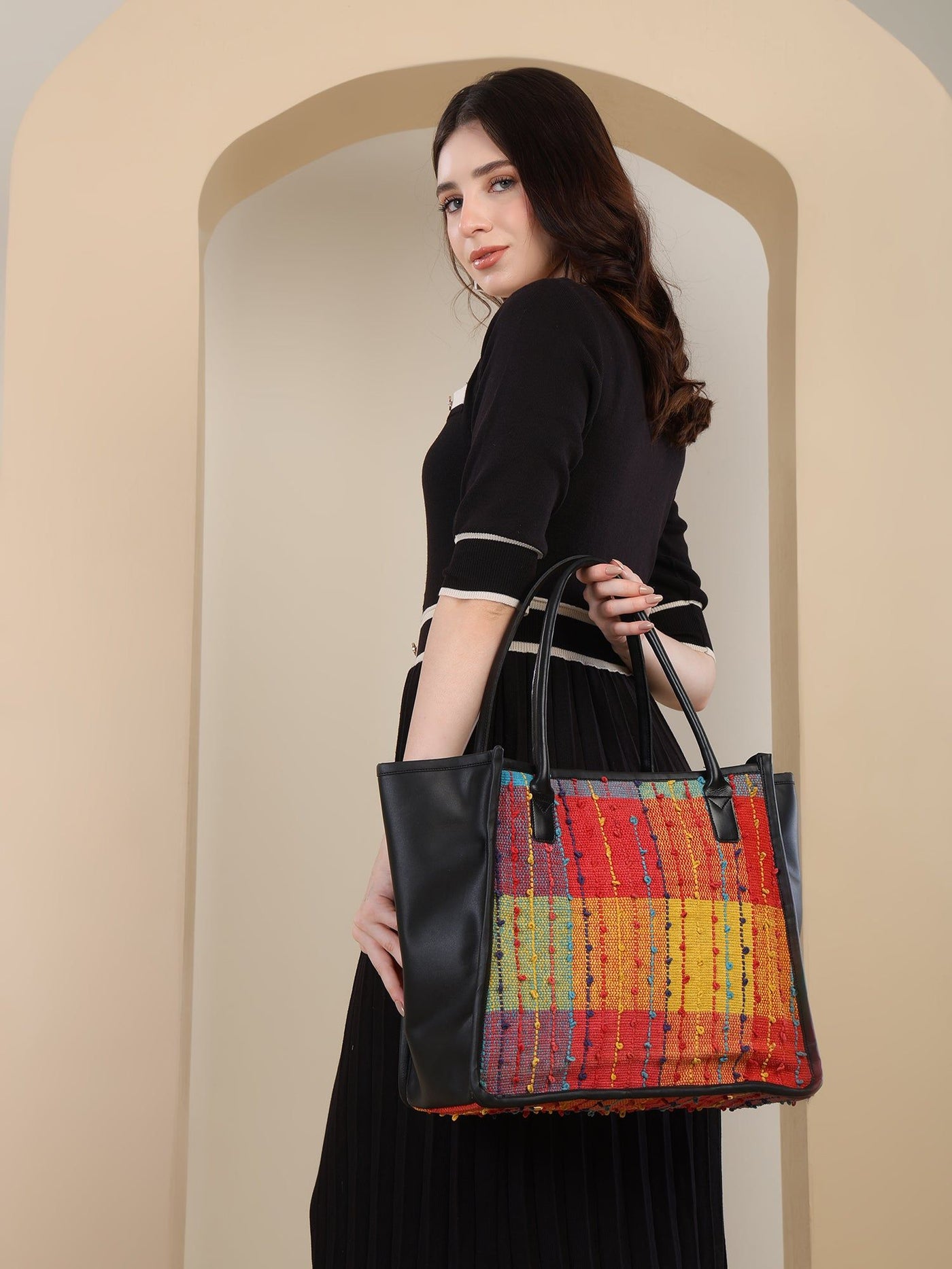 Women's Printed Tote Bag | Large Shoulder Handbag for Work, Travel & Everyday Use ensacworld