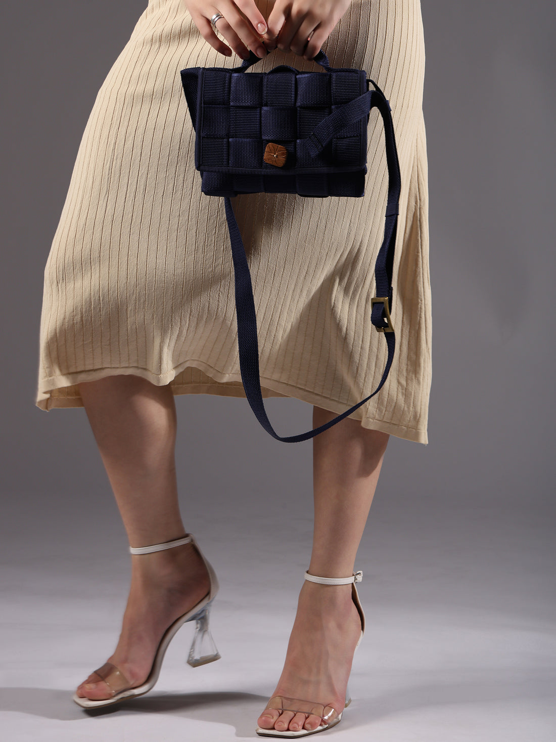 Premium Blue Sling Bag Style Niwar Sling Bag for Women