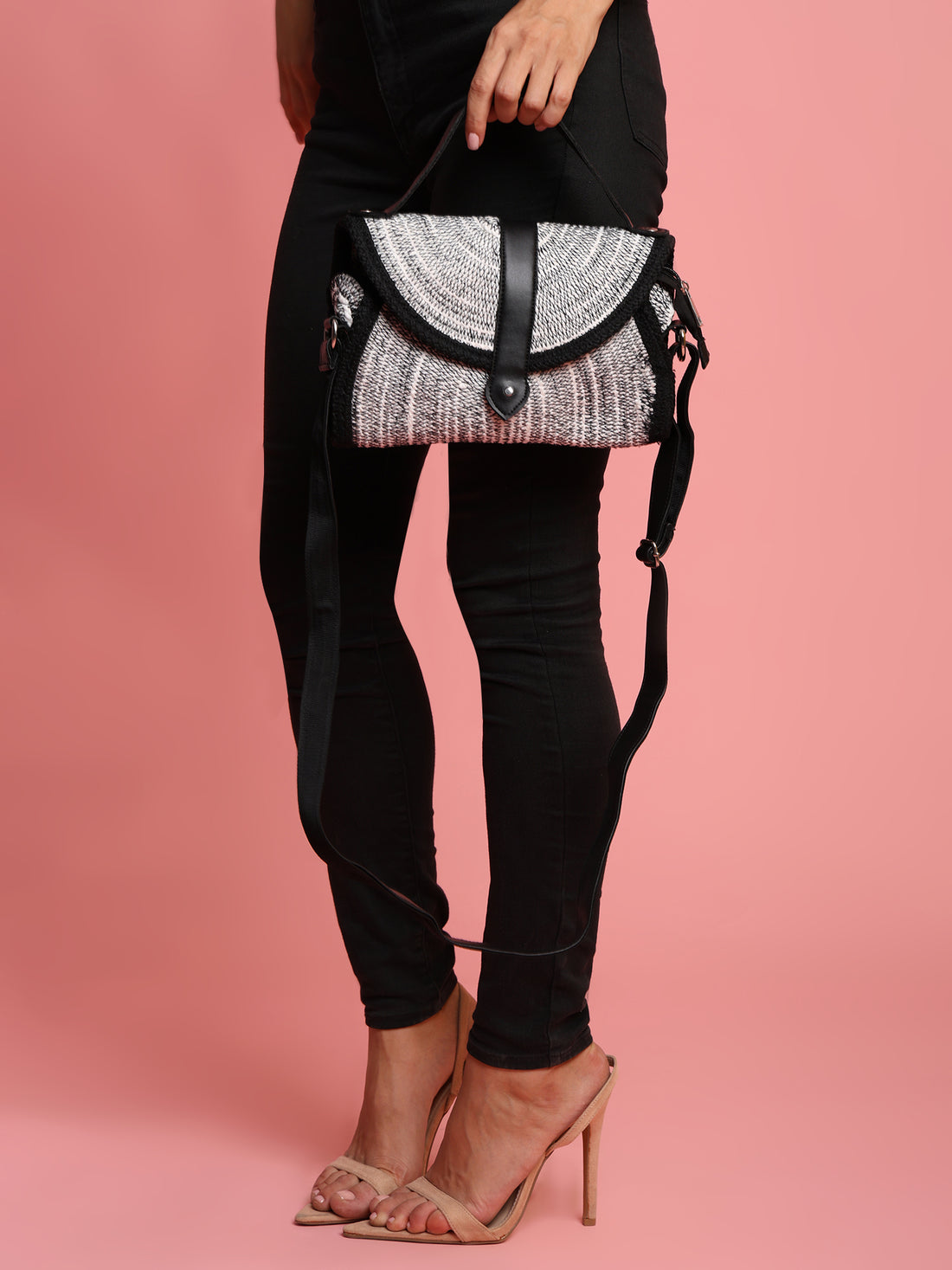 ENSAC Women Black Sling Bag