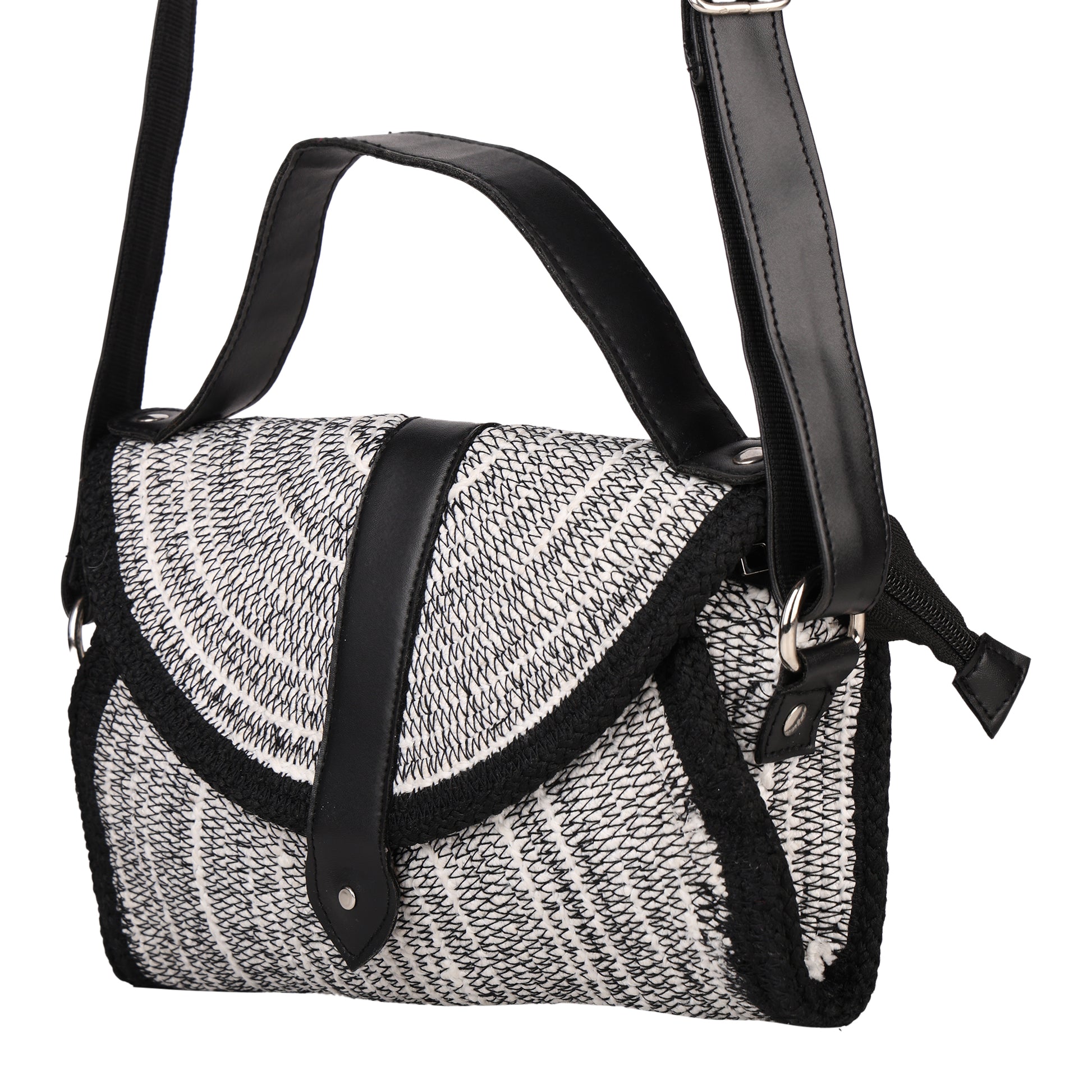 ENSAC Women Black Sling Bag