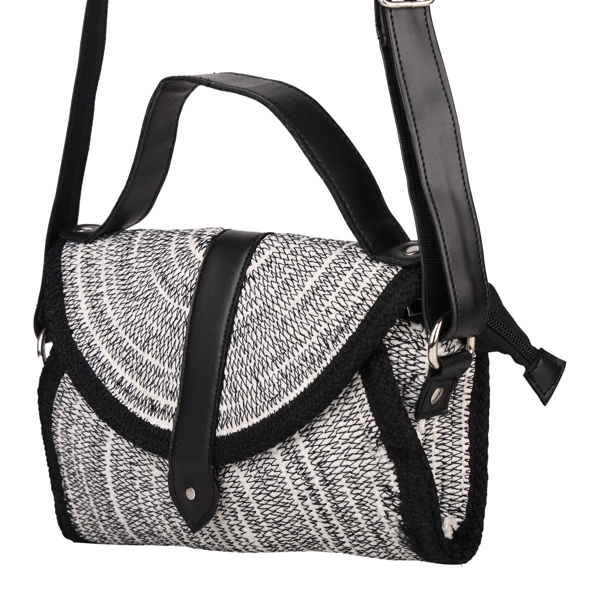ENSAC Women Black Sling Bag
