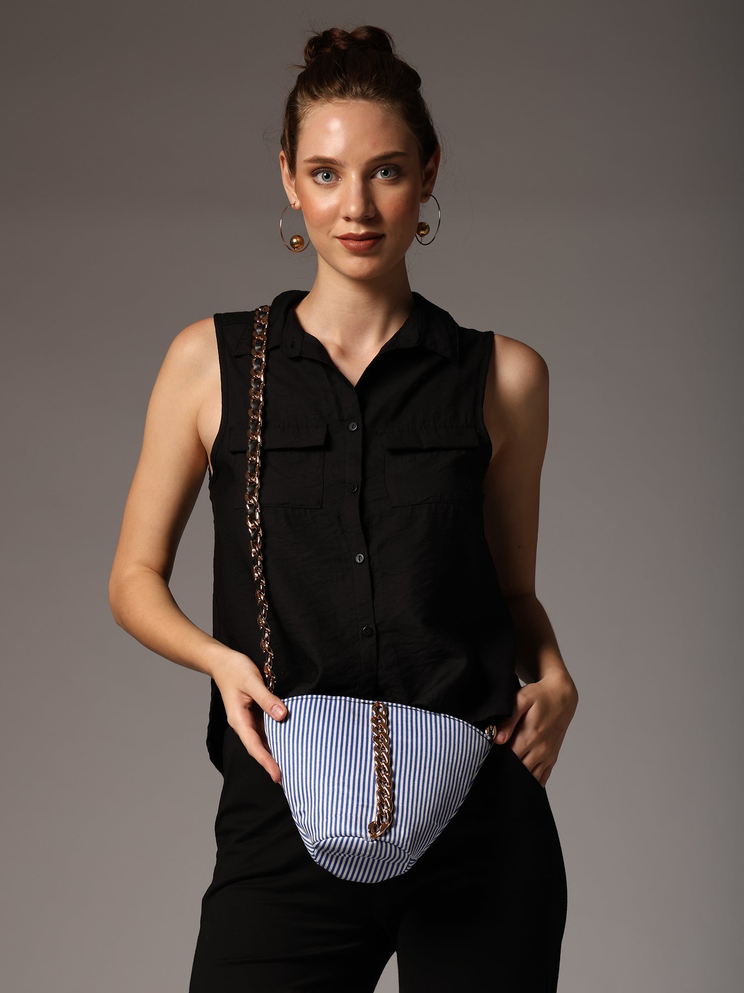 Blue Sling Bag Premium Rexine Sling bag for women & Girls