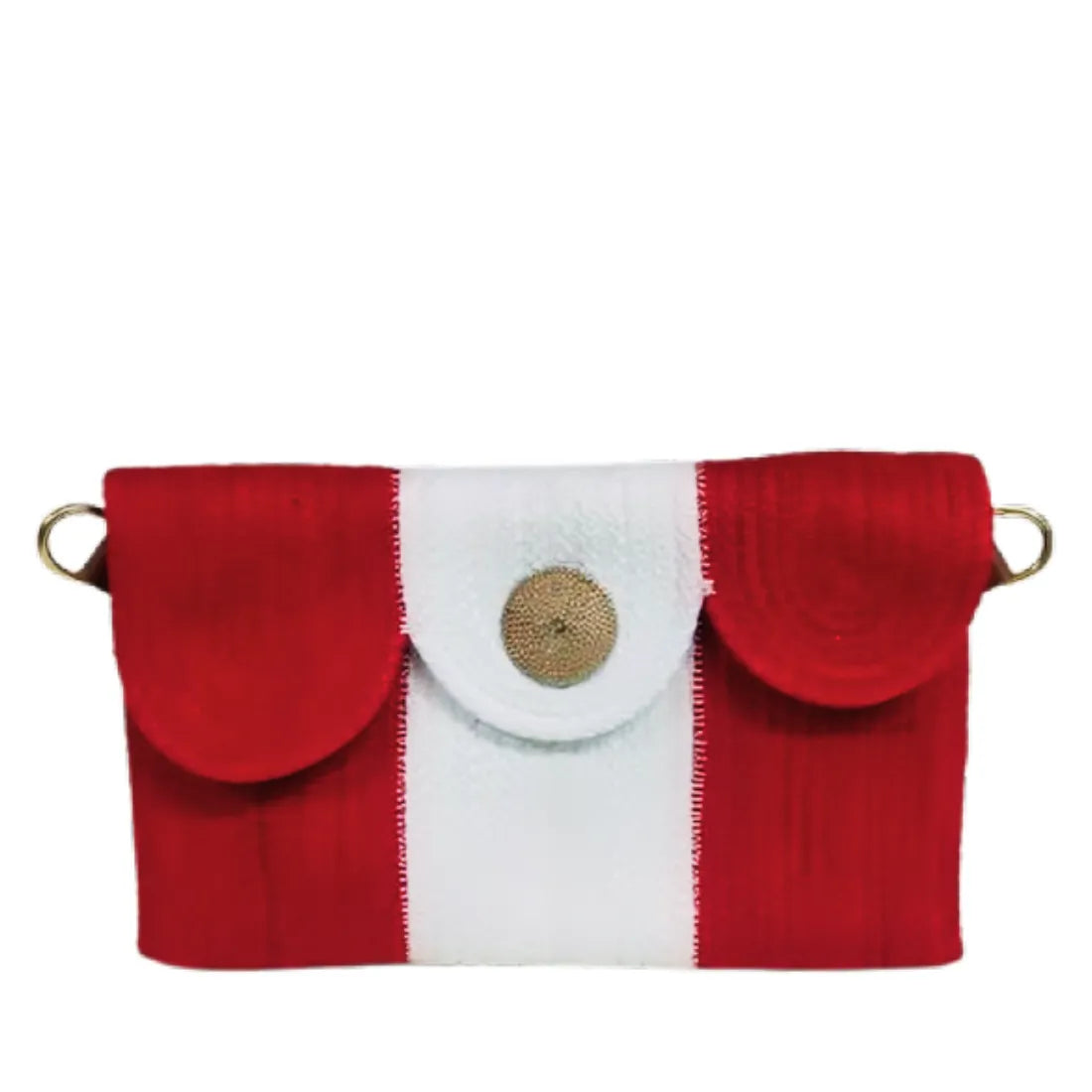 ENSAC Red Sling Bag Women's Premium Juterope/ Full Sling Shoulder Bag | Ladies Purse Handbag