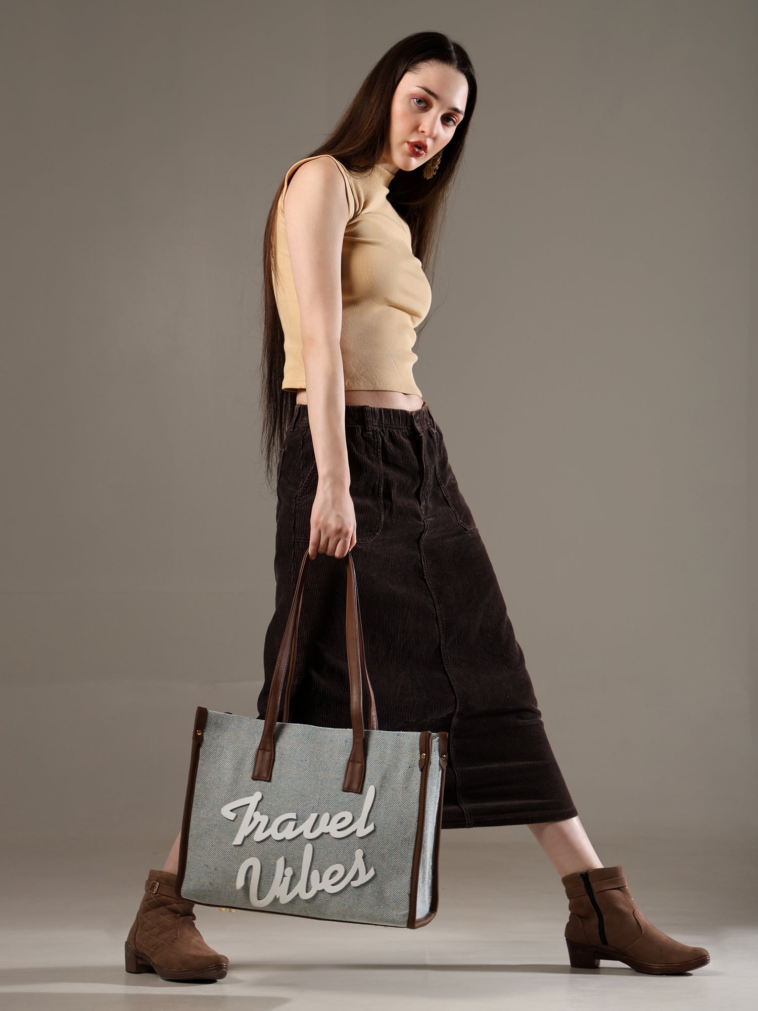 Ensac’s jumbo tote Jacquard Tote bag for Women & Girls JUMBOTOTE-BLUEJUTE-TRAVELVIBES-1