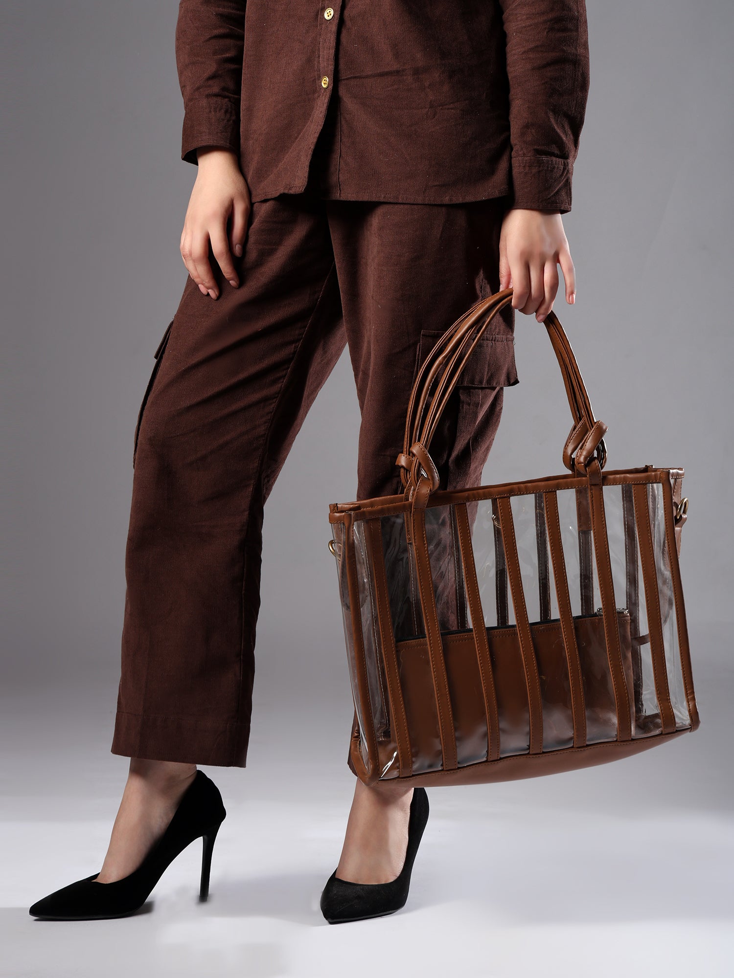ENSAC Women Brown Handbag