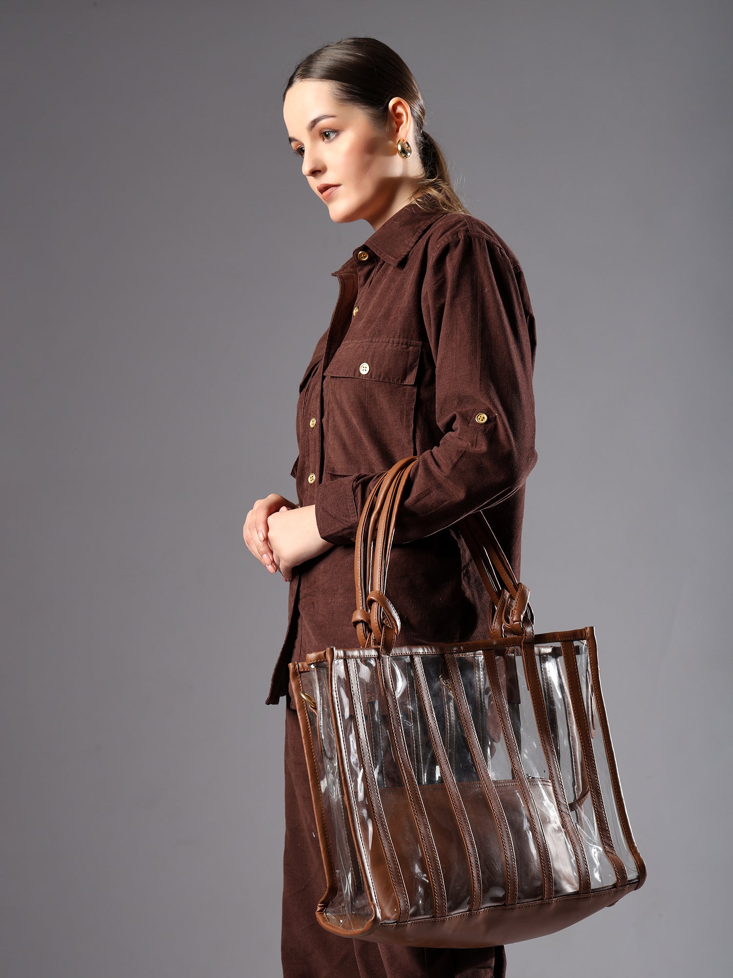 ENSAC Women Brown Handbag