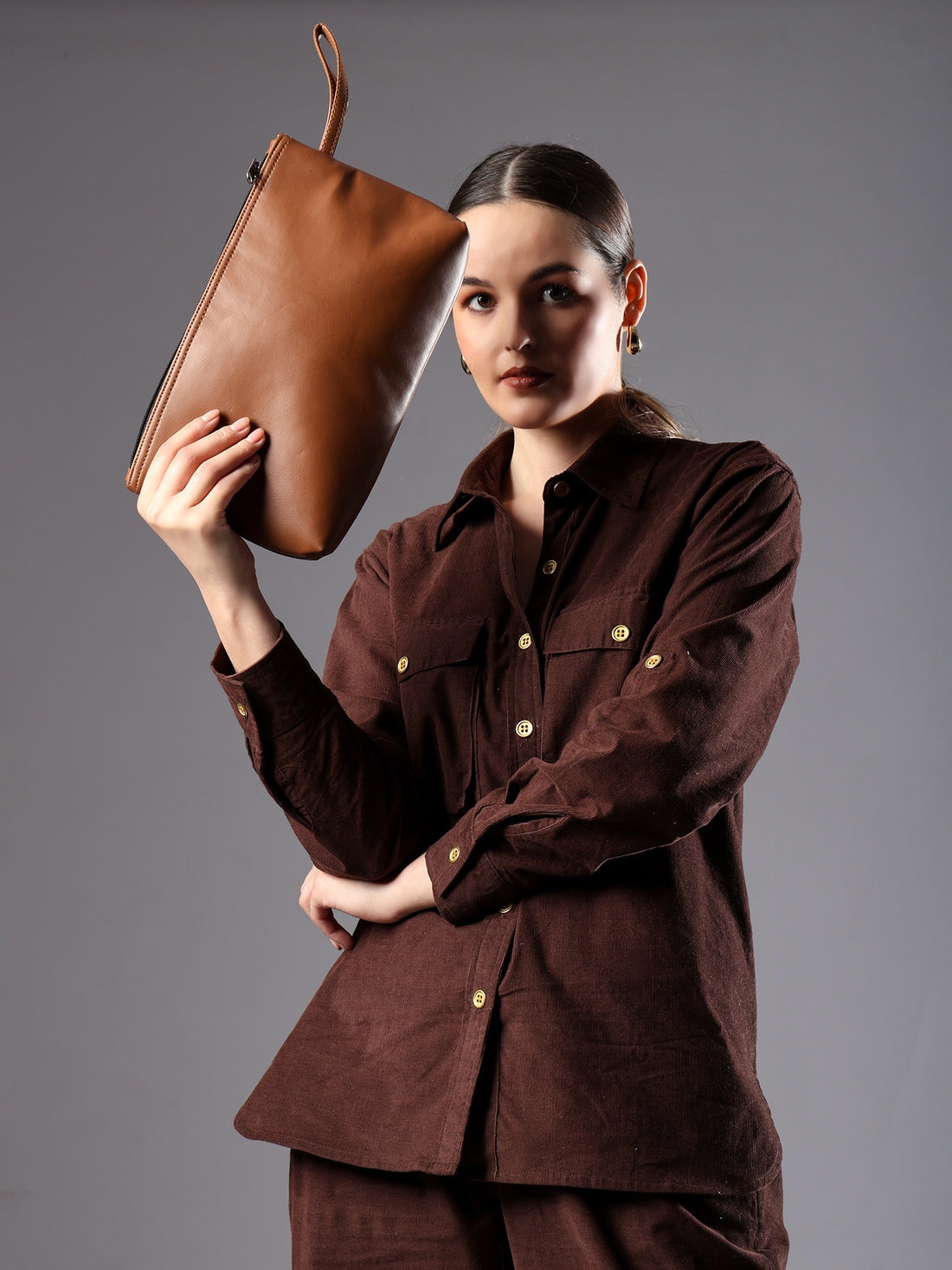 ENSAC Women Brown Handbag