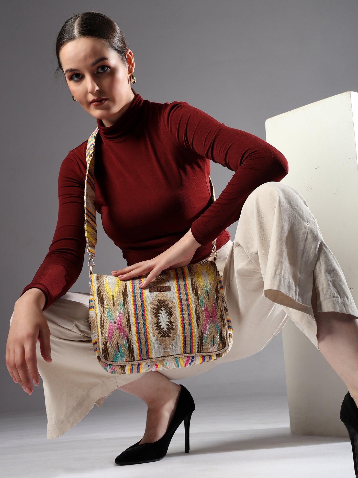 Yellow Sling Bag Women's Premium Cotton