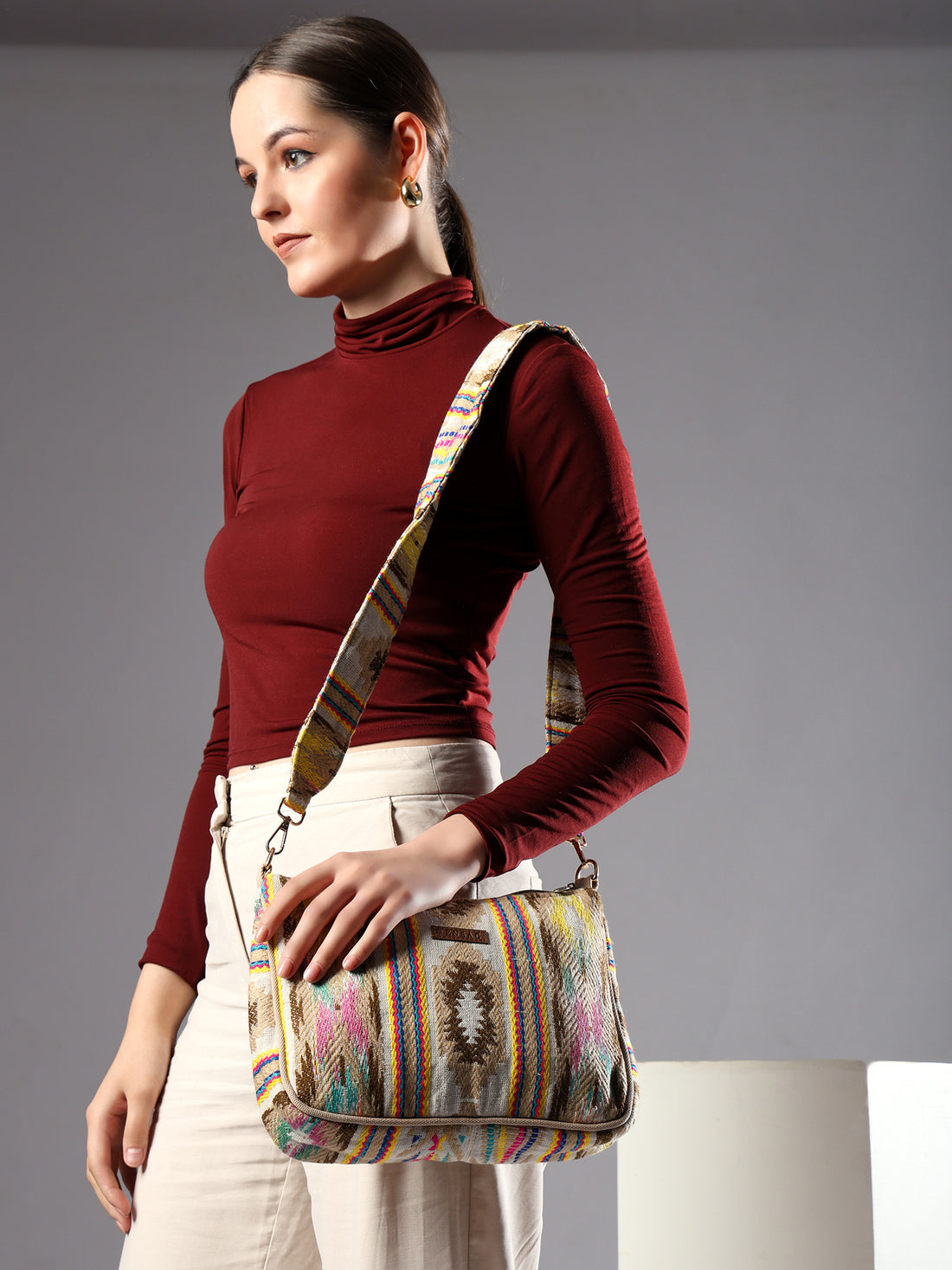 Yellow Sling Bag Women's Premium Cotton