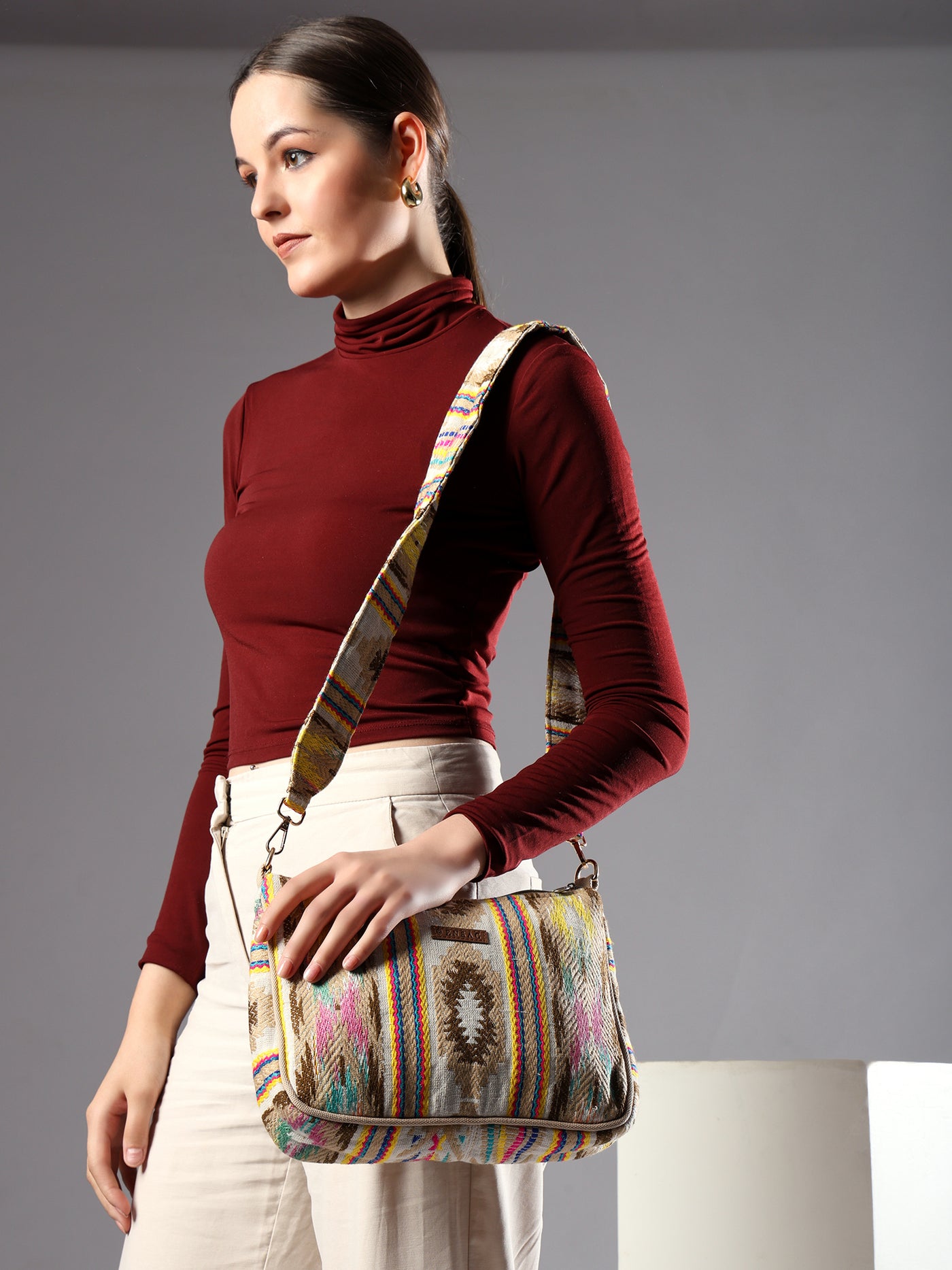 Yellow Sling Bag Women's Premium Cotton