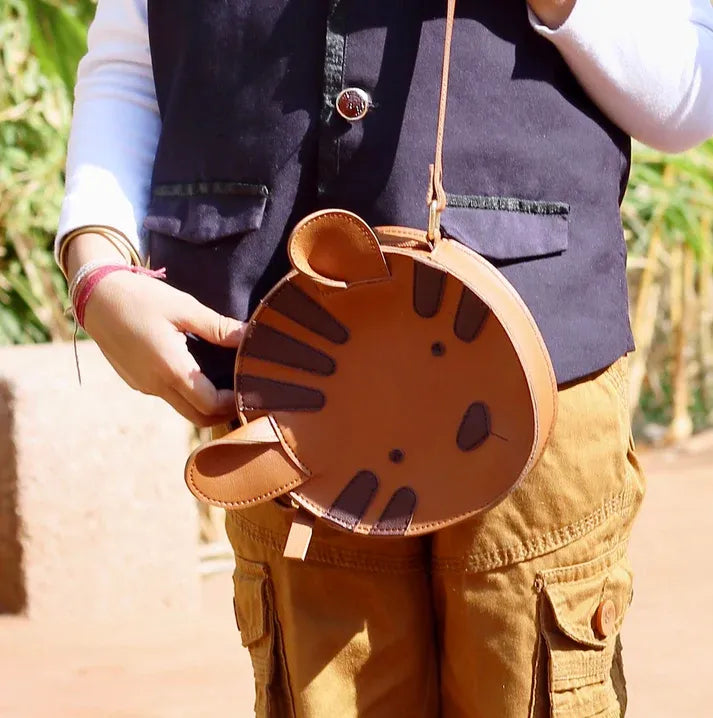ENSAC Kids Cute Tiger Bag | Stylish & with Adjustable Strap | Ideal for Birthday Gifts & Daily Use