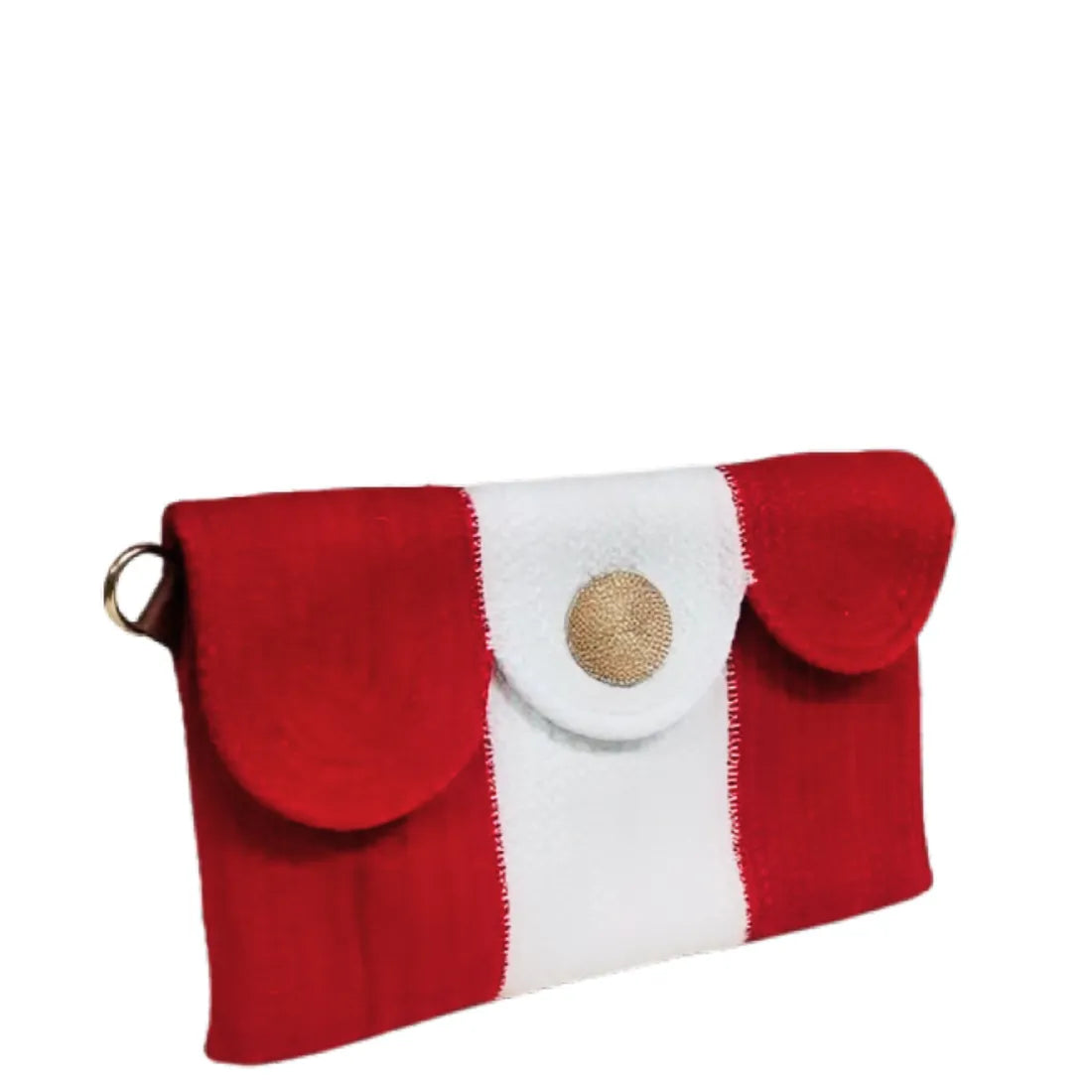 ENSAC Red Sling Bag Women's Premium Juterope/ Full Sling Shoulder Bag | Ladies Purse Handbag