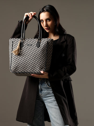 Boho Tote Bag for Women & Girls | Canvas Shoulder Handbag, Stylish for Daily Use