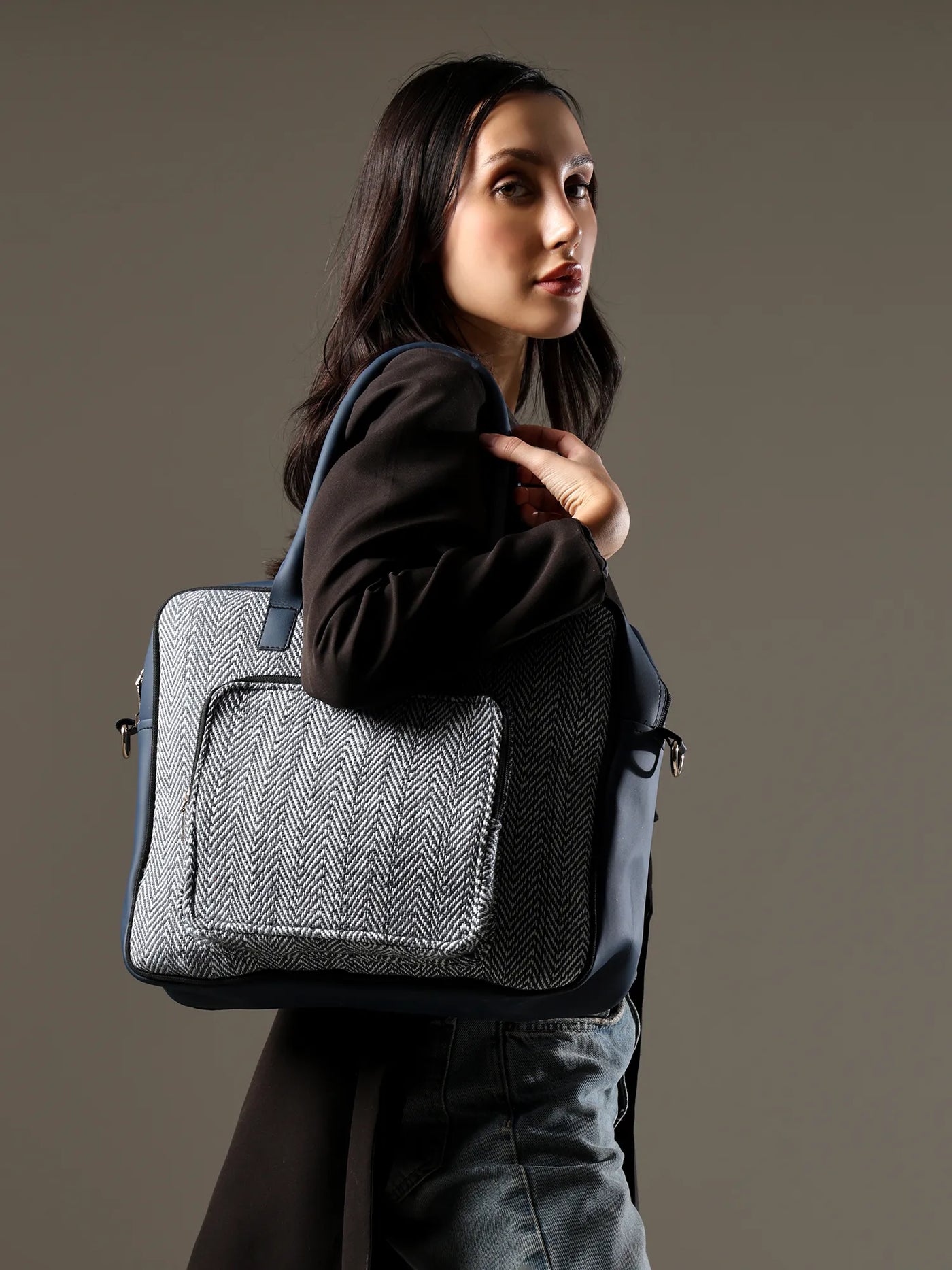 Ensac Laptop Sling Bag for Women & Girls | Premium Fabric, Office & Travel Bag