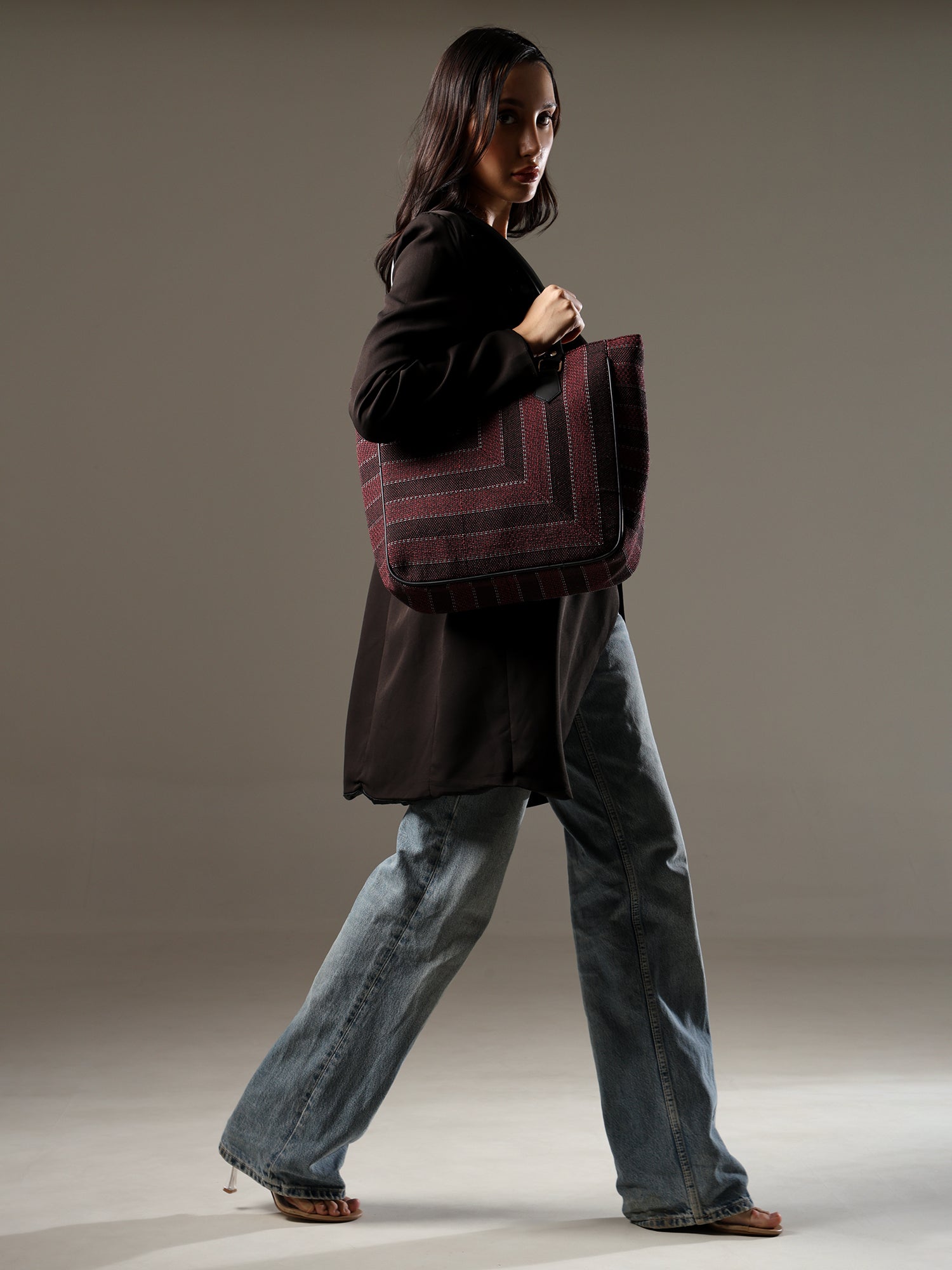 Boho Tote Bag for Women & Girls | Canvas Shoulder Handbag, Stylish for Daily Use