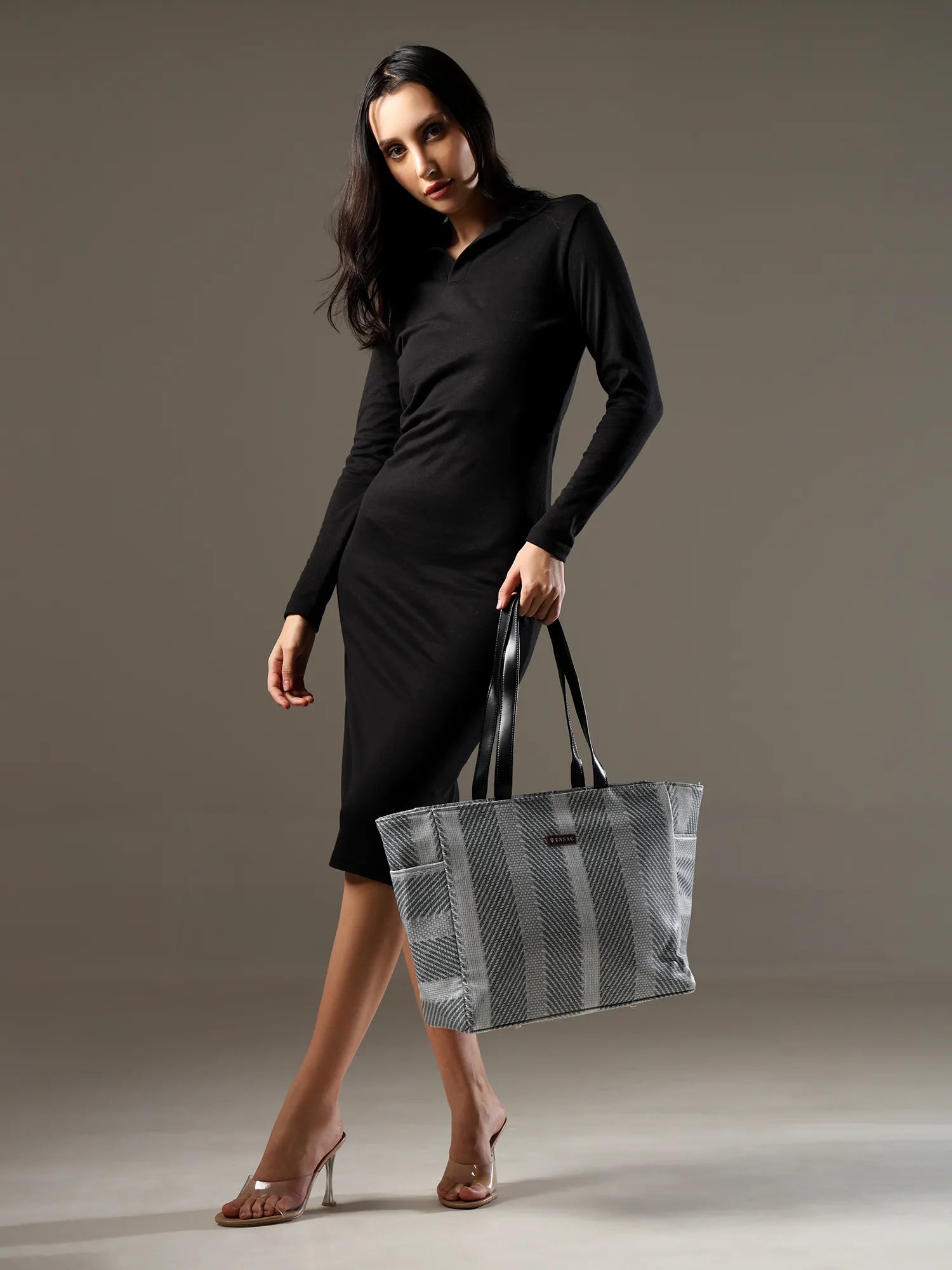 ENSAC Women’s Large Canvas Tote Handbag | Stylish Shoulder Bag with Multi-Pockets
