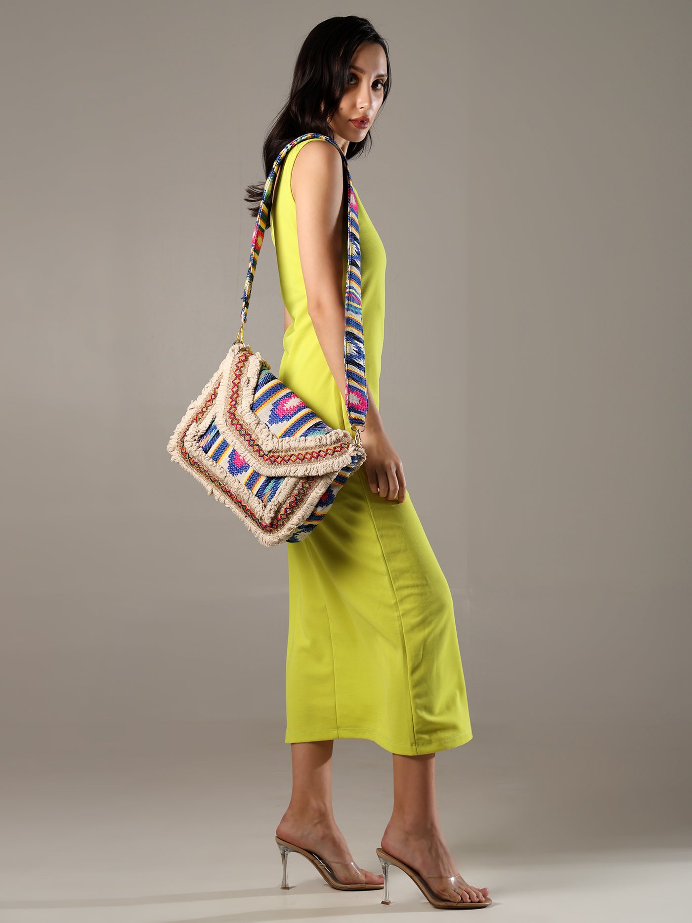 ENSAC Ethnic Sling Bag for Women | Designer Colourful Party Shoulder Bag for Girls