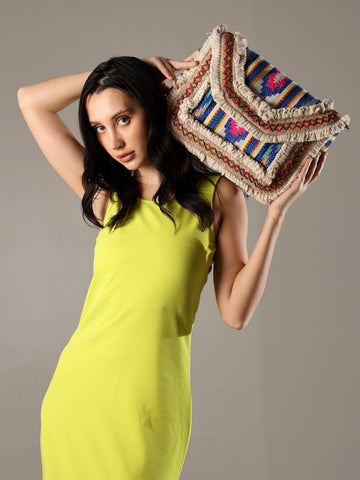 ENSAC Ethnic Sling Bag for Women | Designer Colourful Party Shoulder Bag for Girls