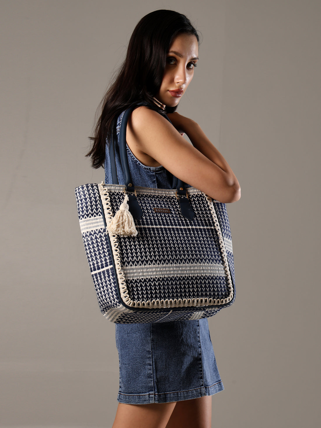 Boho Tote Bag for Women & Girls | Canvas Shoulder Handbag, Stylish for Daily Use