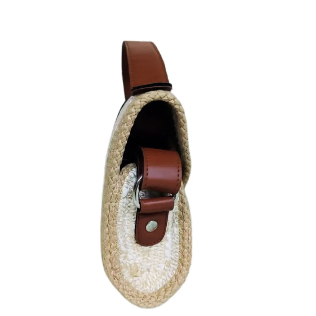 ENSAC White, Beige Sling Bag Women's Premium Juterope/ Full Sling Shoulder Bag | Ladies Purse Handbag