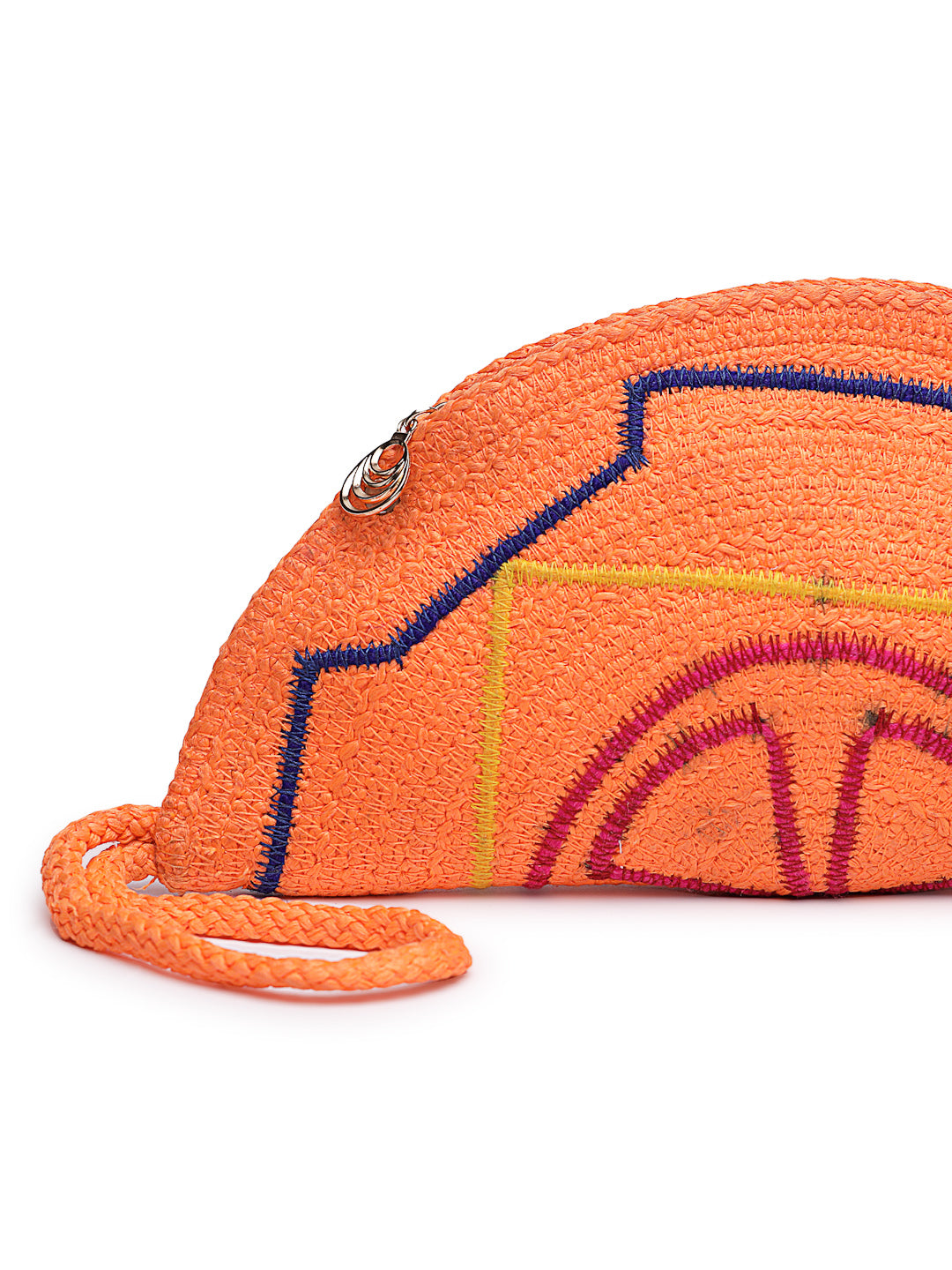 Ensac Designer Half-Moon Clutch for Ladies | Unique Beaded Clutch for Styling Bold Looks
