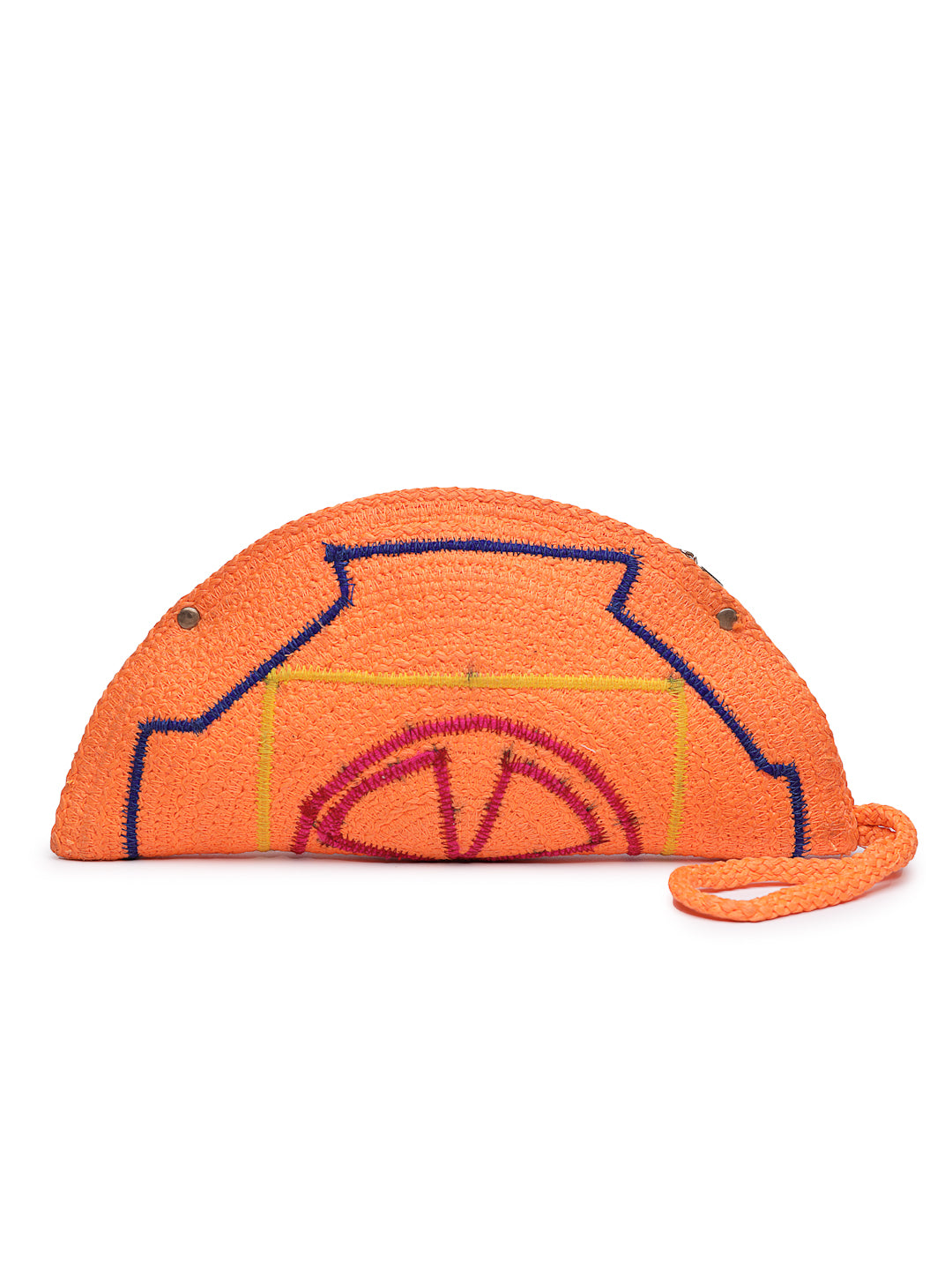 Ensac Designer Half-Moon Clutch for Ladies | Unique Beaded Clutch for Styling Bold Looks