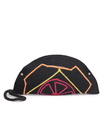 Ensac Designer Half-Moon Clutch for Ladies | Unique Beaded Clutch for Styling Bold Looks