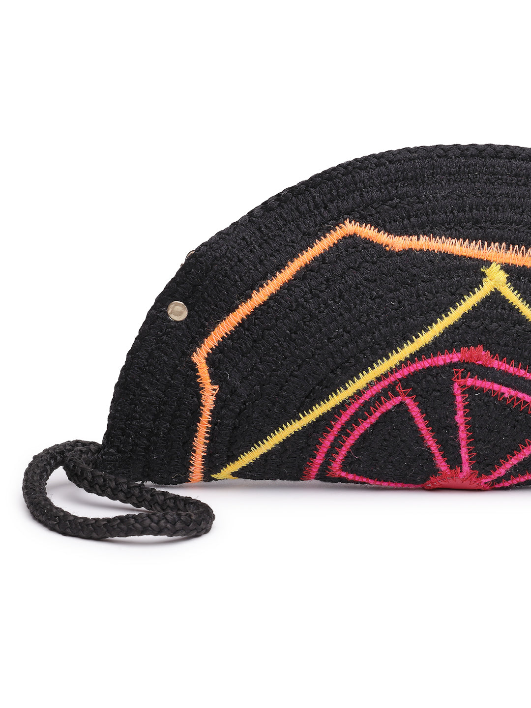 Ensac Designer Half-Moon Clutch for Ladies | Unique Beaded Clutch for Styling Bold Looks