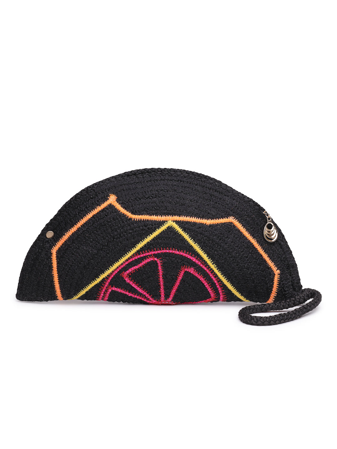 Ensac Designer Half-Moon Clutch for Ladies | Unique Beaded Clutch for Styling Bold Looks