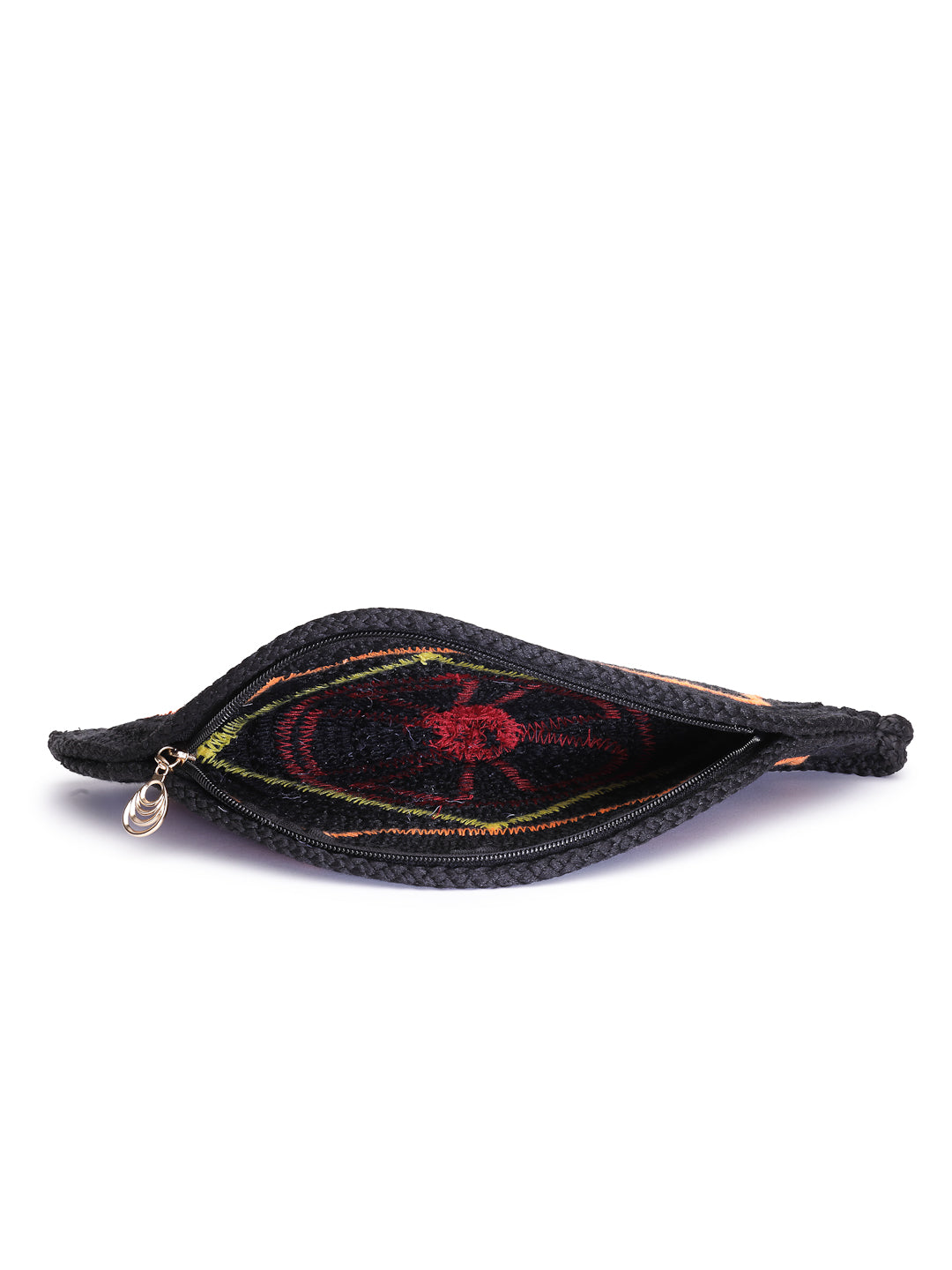Ensac Designer Half-Moon Clutch for Ladies | Unique Beaded Clutch for Styling Bold Looks