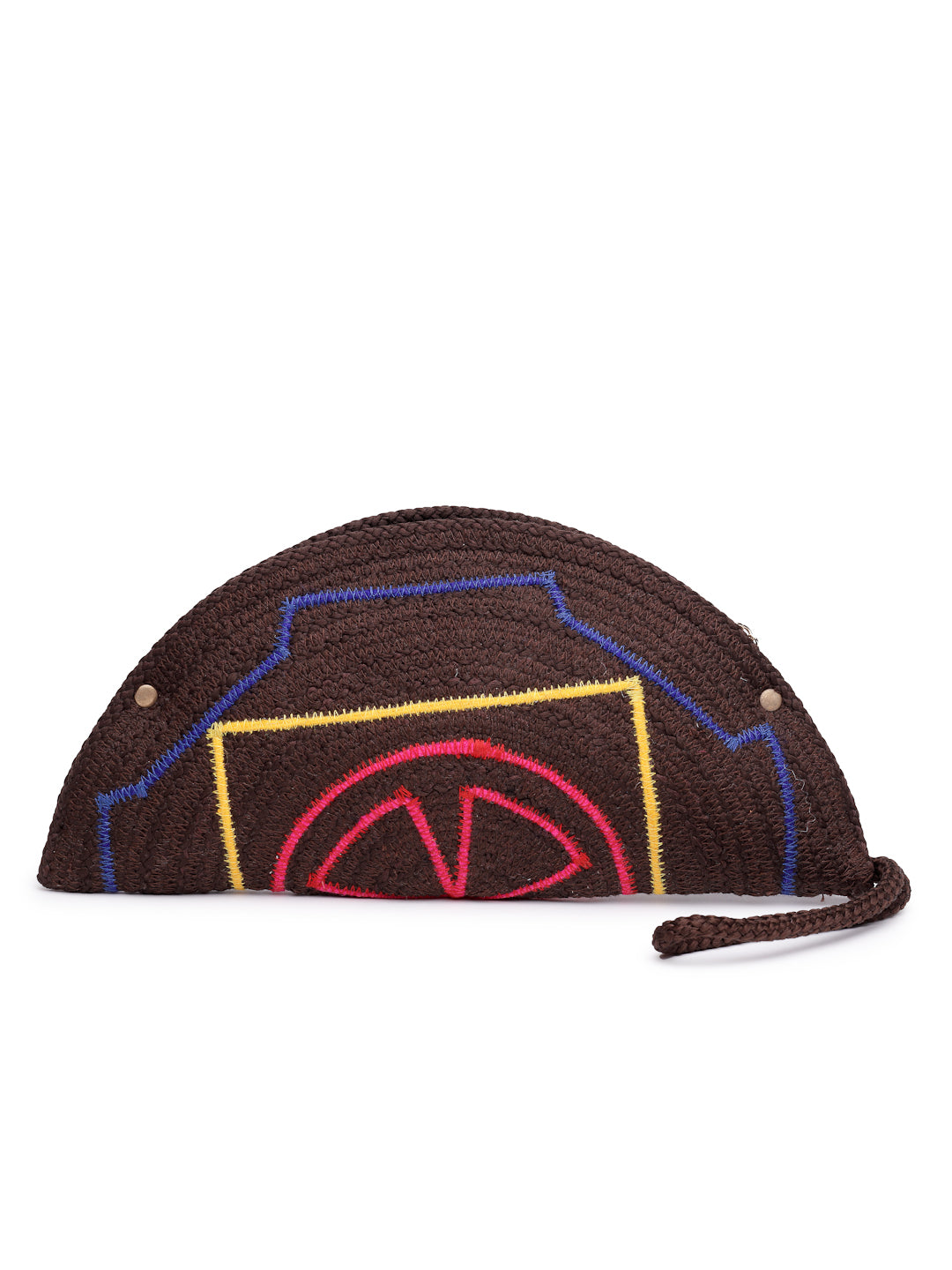 Ensac Designer Half-Moon Clutch for Ladies | Unique Beaded Clutch for Styling Bold Looks