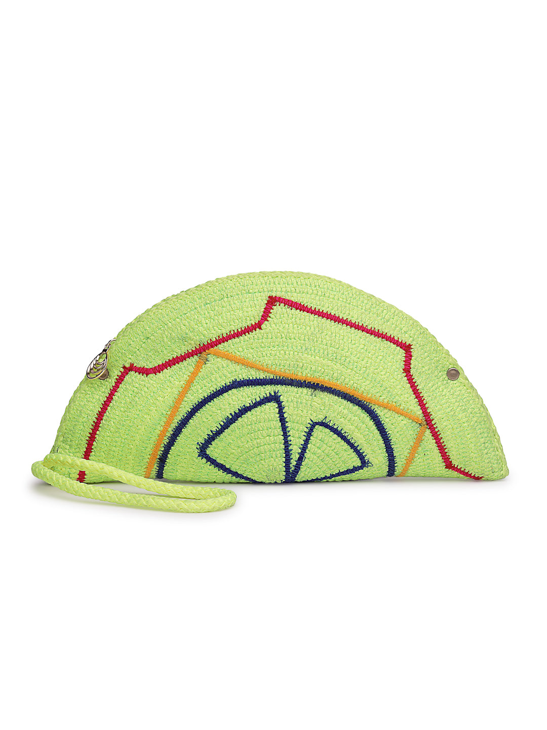 Ensac Designer Half-Moon Clutch for Ladies | Unique Beaded Clutch for Styling Bold Looks