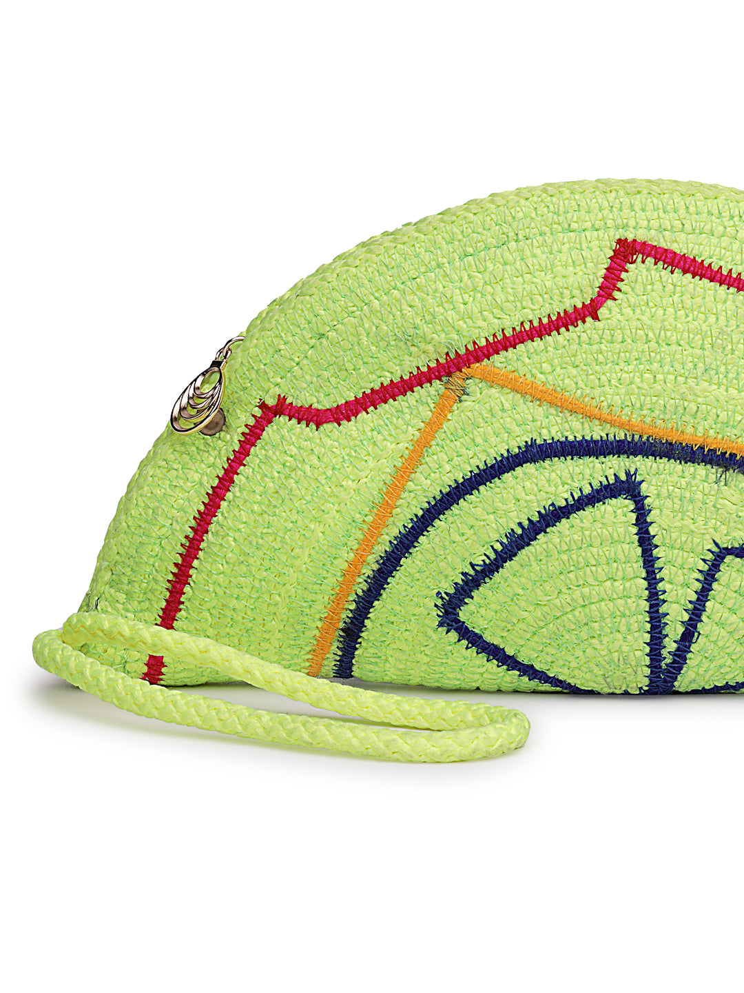 Ensac Designer Half-Moon Clutch for Ladies | Unique Beaded Clutch for Styling Bold Looks