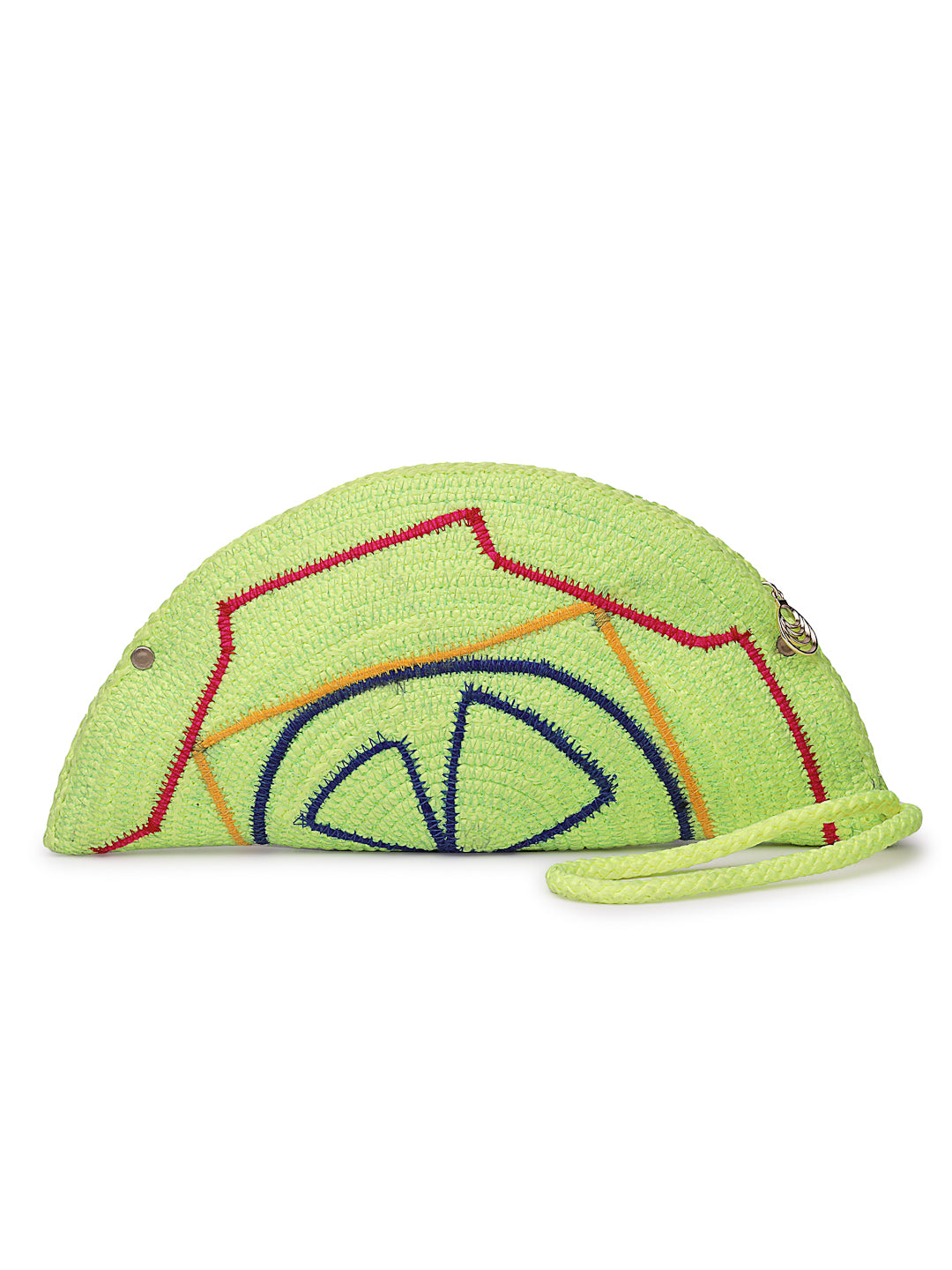 Ensac Designer Half-Moon Clutch for Ladies | Unique Beaded Clutch for Styling Bold Looks